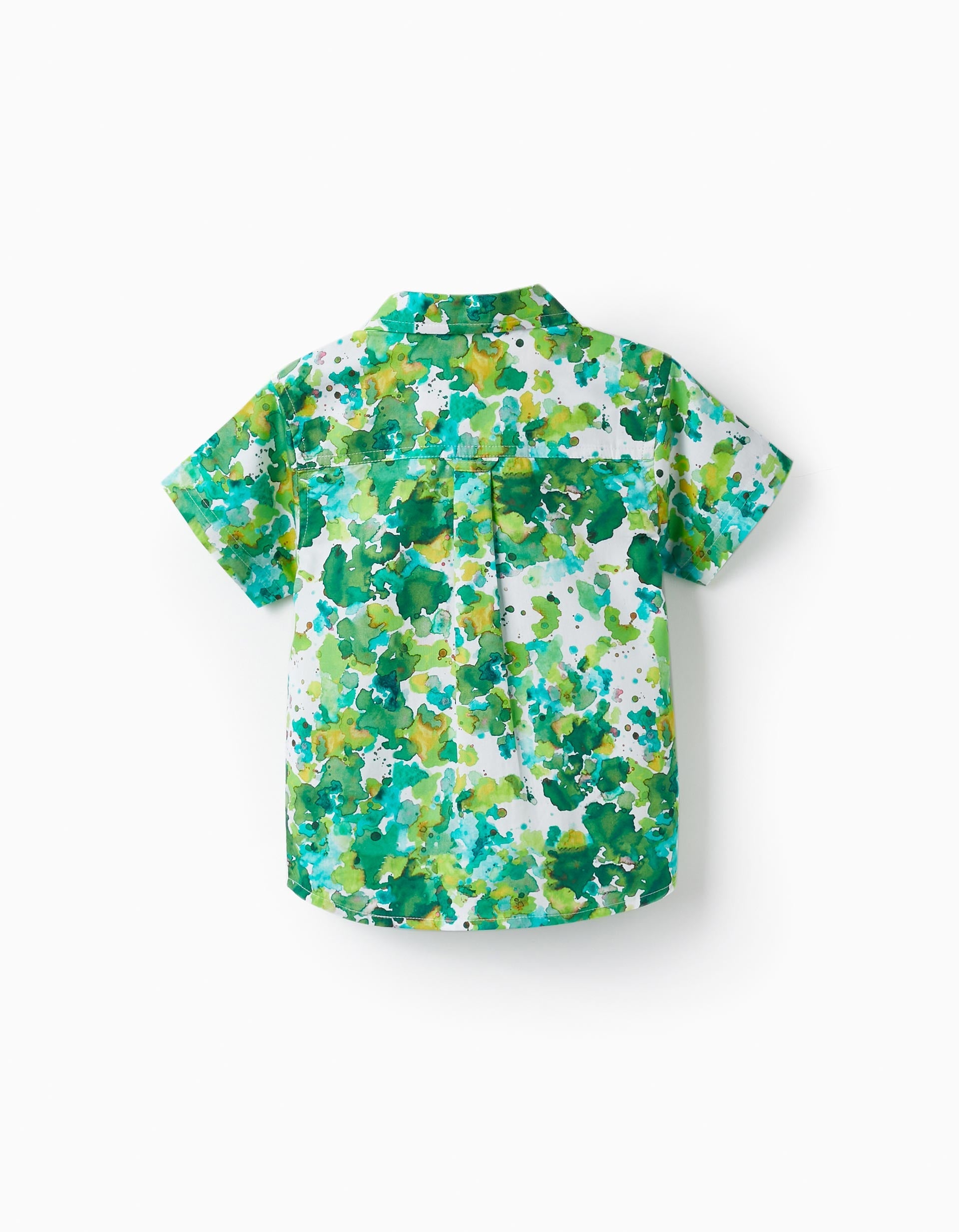 SS SHIRT AOP, GREEN, 12/18M