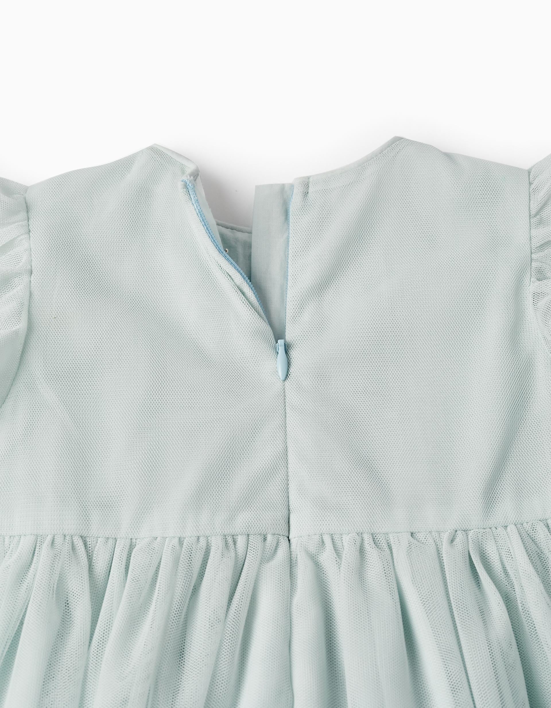 Dress with Tulle and Sequins for Baby Girls, Turquoise/Light Blue