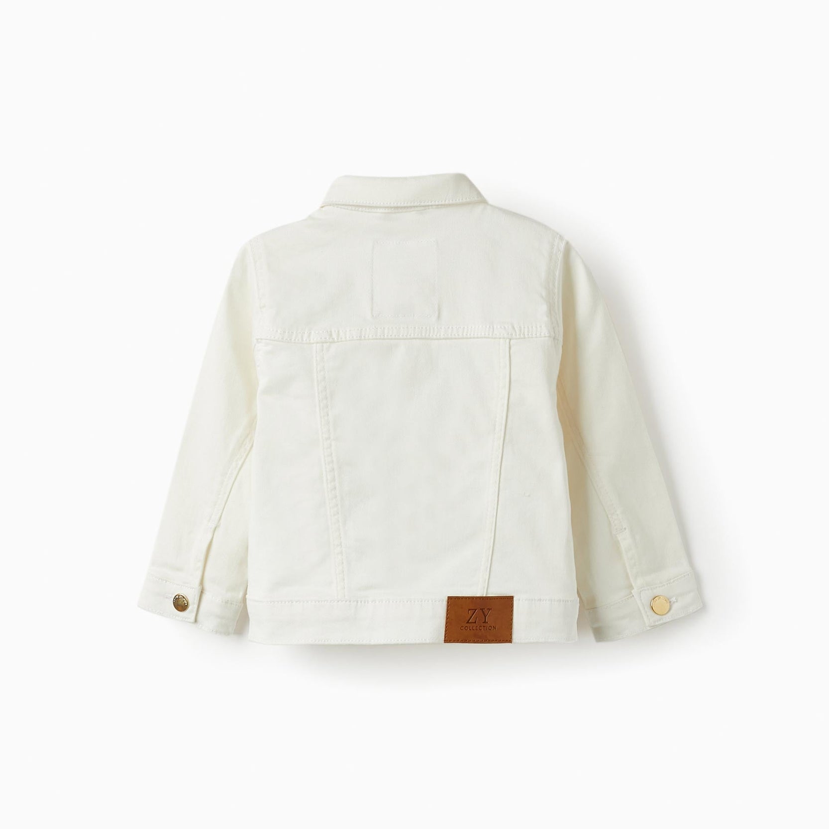 Denim Jacket for Baby Girls, White