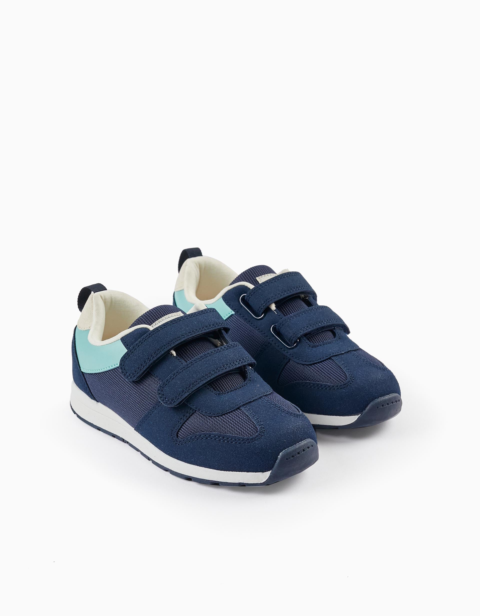 Trainers for Boys, Dark Blue/Light Blue/White