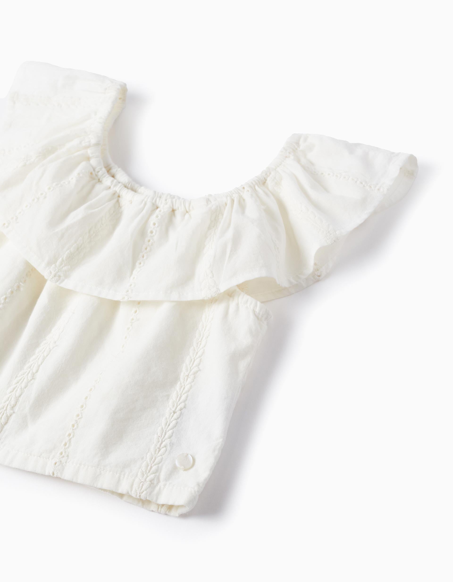 SS SHIRT COTTON, WHITE, 11/12-SHIRT-KID GIRL