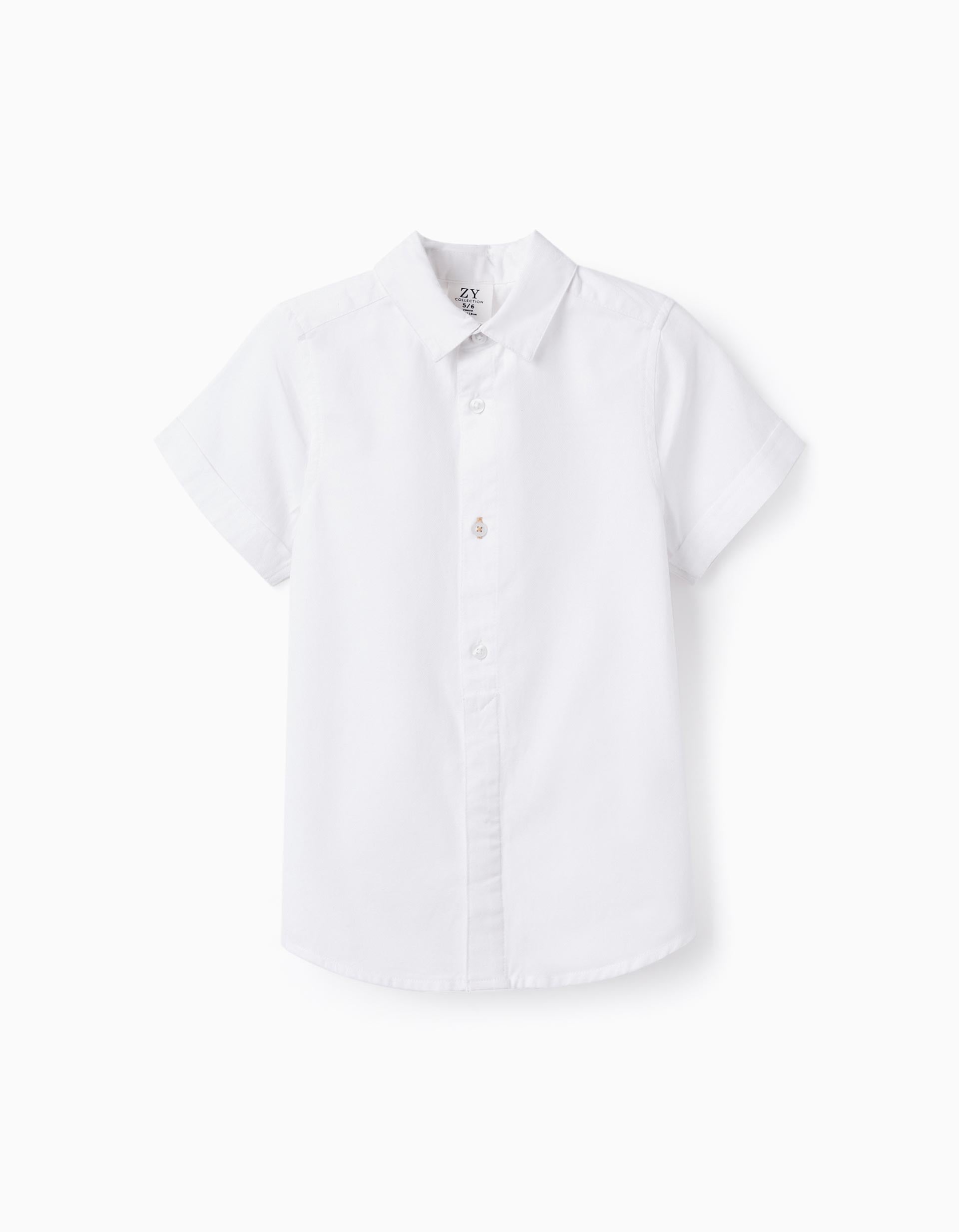 SS SHIRT COTTON, WHITE, 3/4-SHIRT-KID BOY