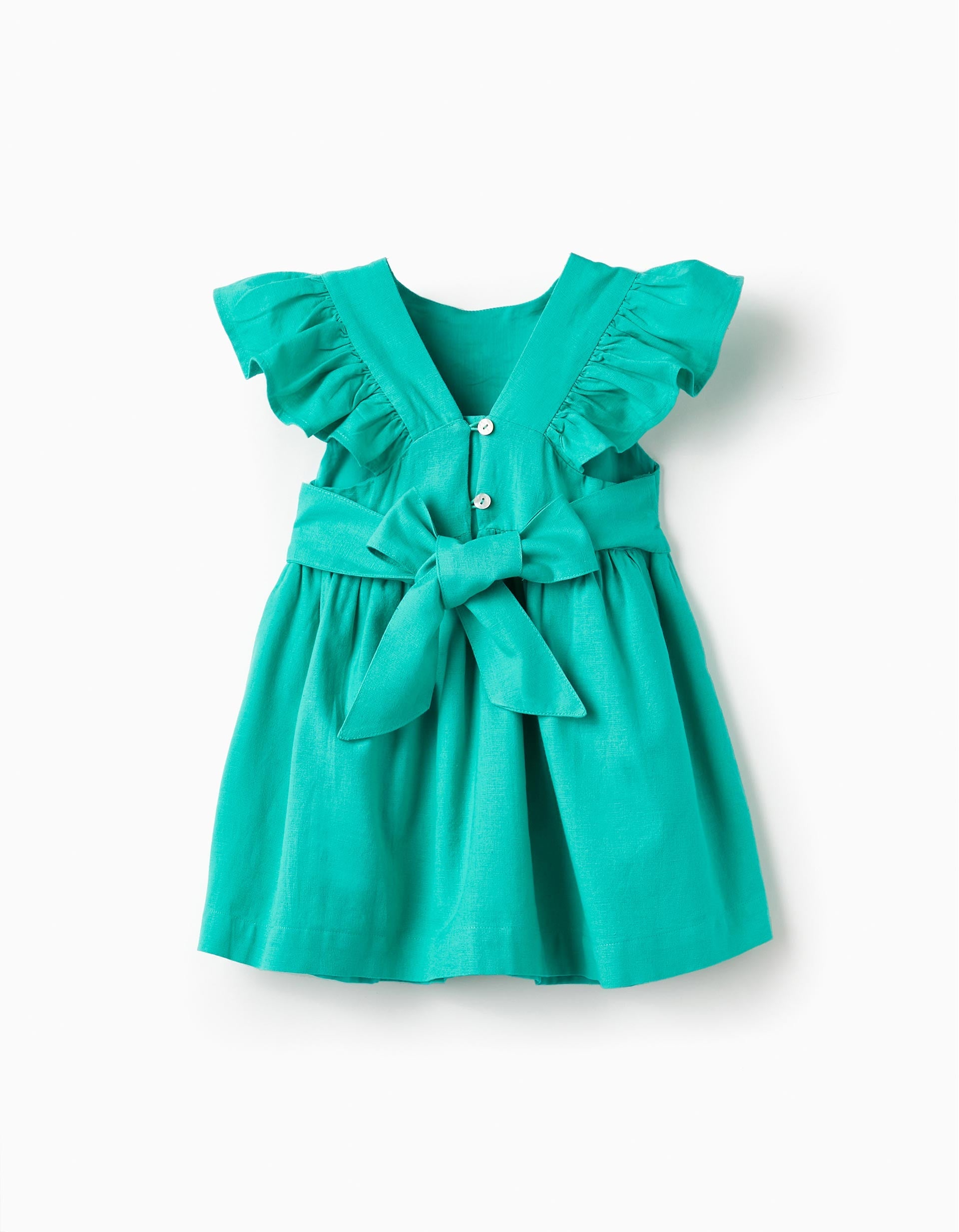 Cotton Dress for Baby Girls 'Special Days', Green