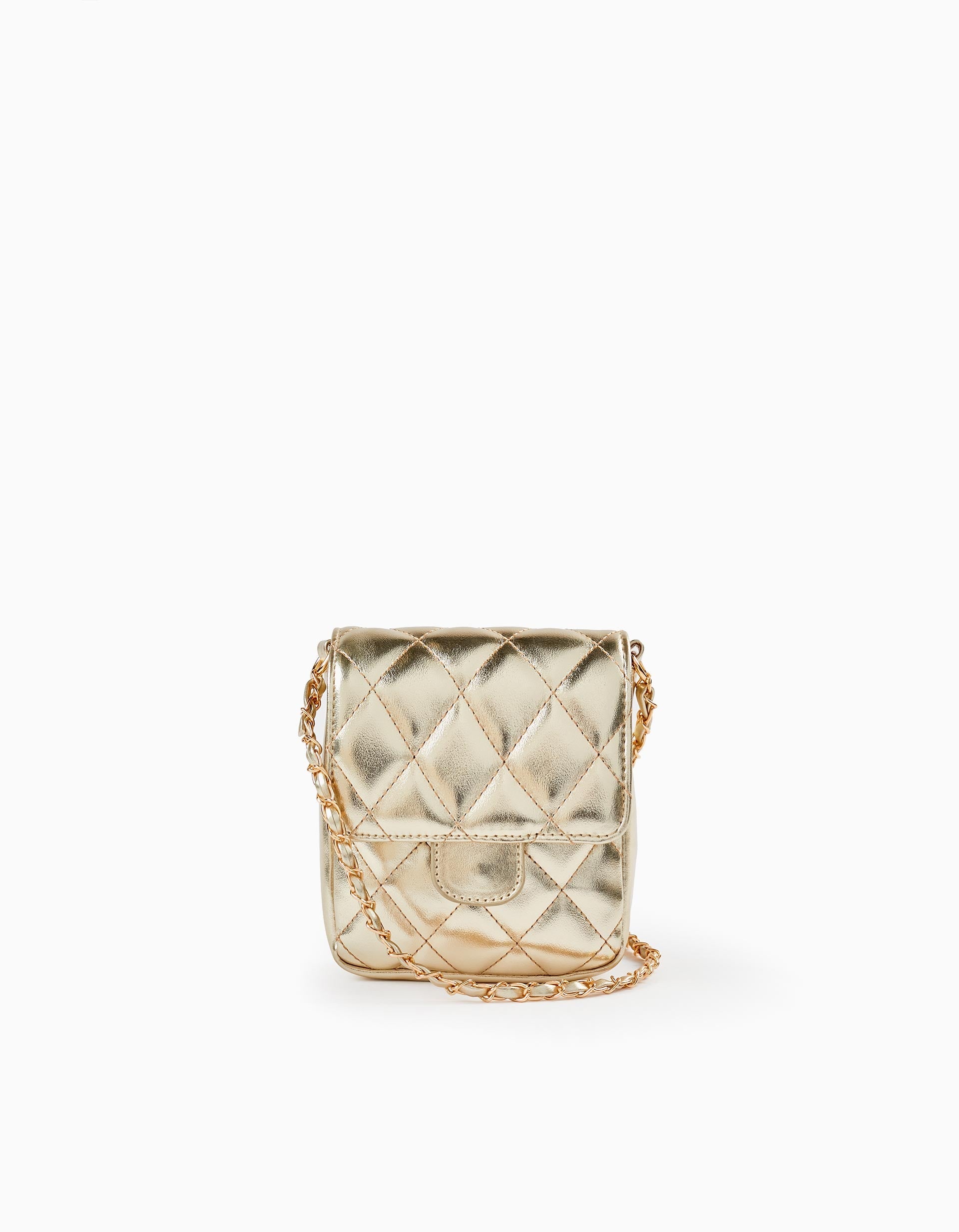 Padded Shoulder Bag for Baby and Girl, Golden
