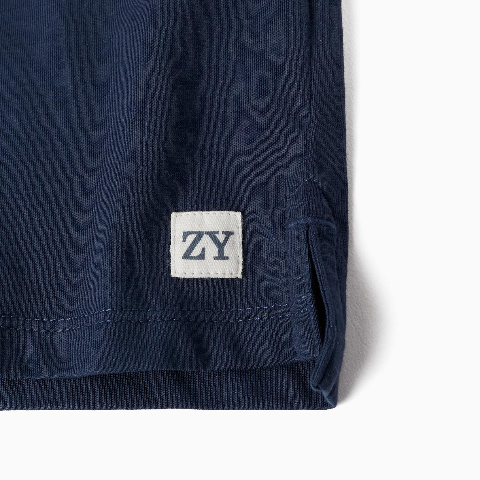 Long Sleeve Cotton Polo for Boys, Dark Blue