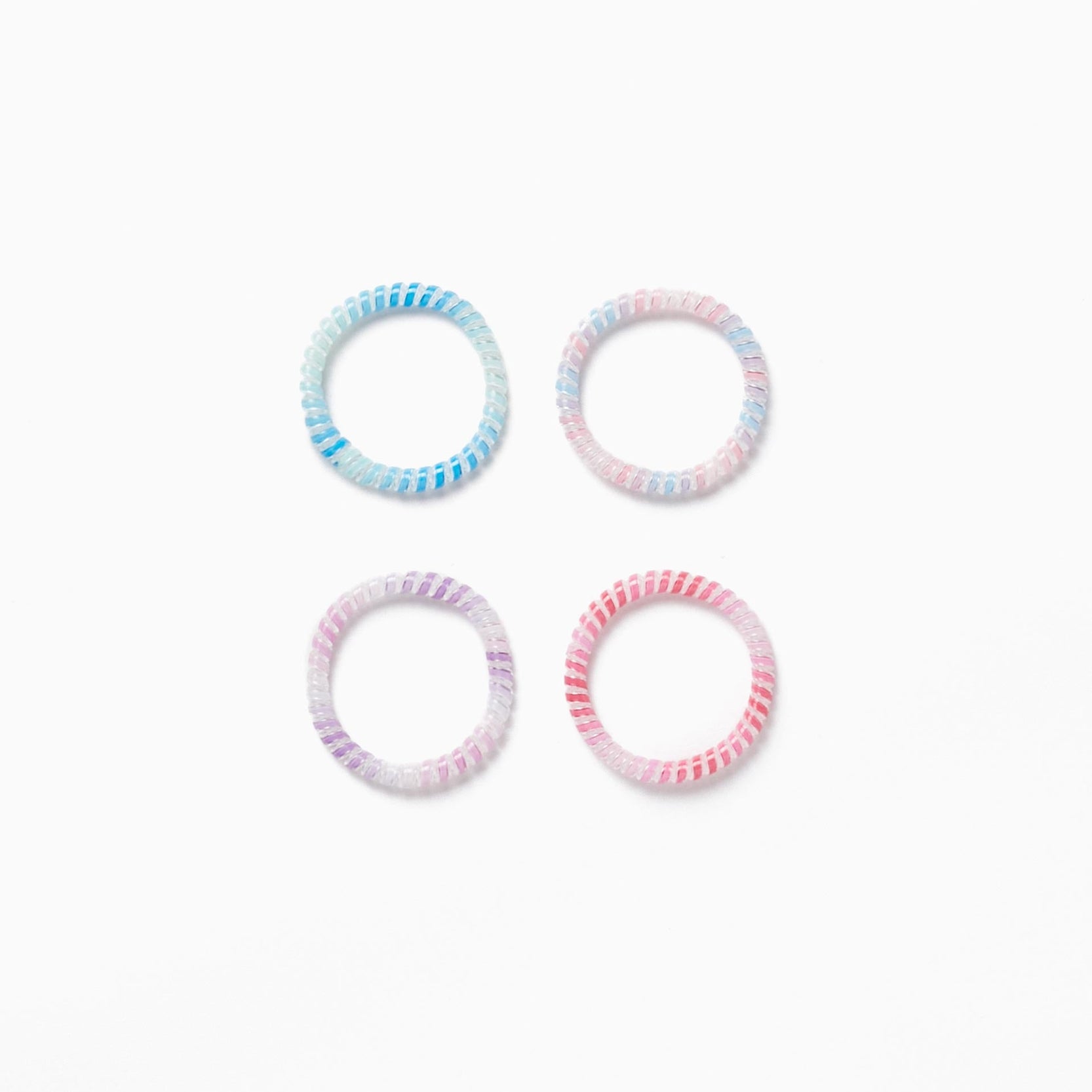 Pack of 4 Hair Elastics for Baby and Girl, Multicolour