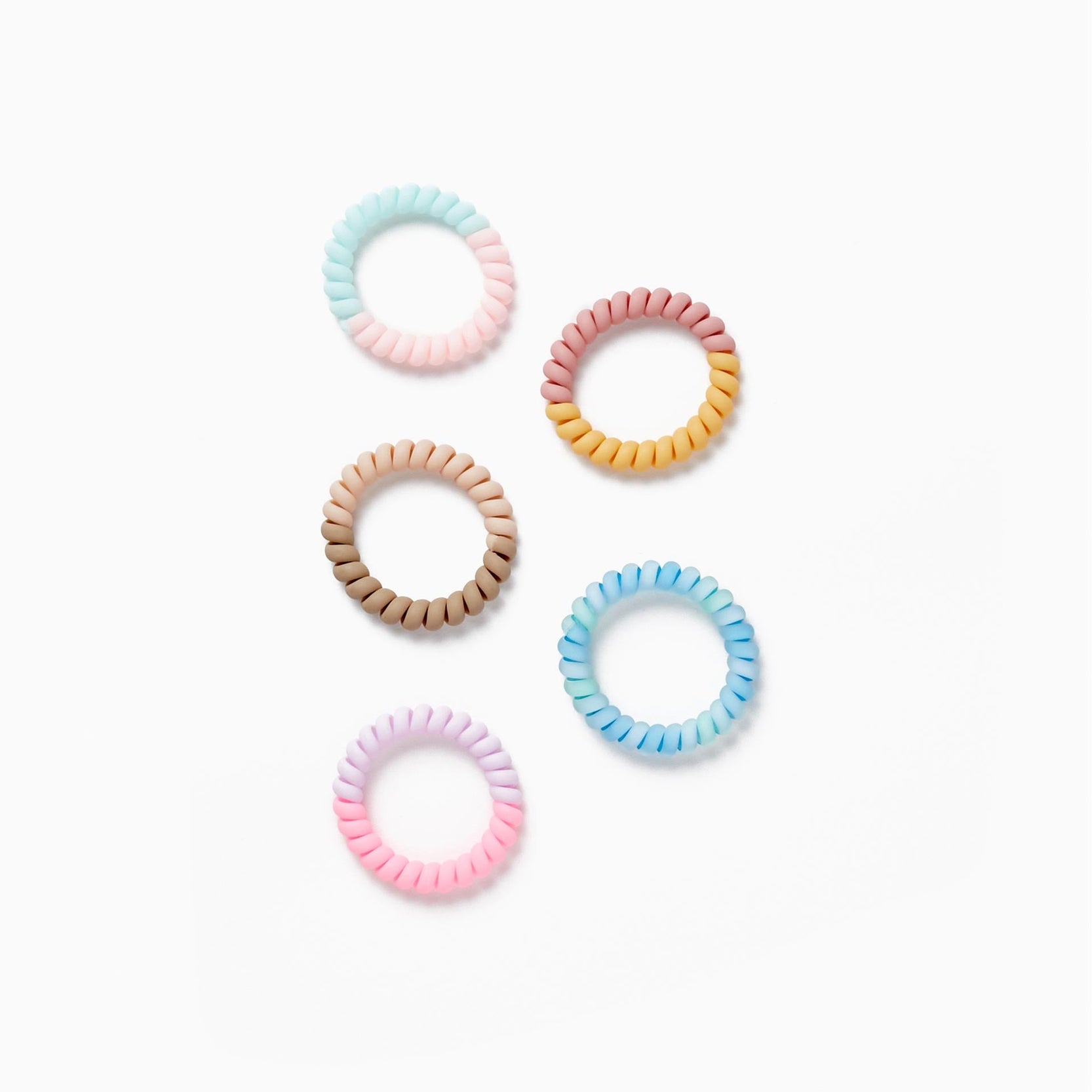 Pack of 5 Hair Elastics for Baby and Girl, Multicolour