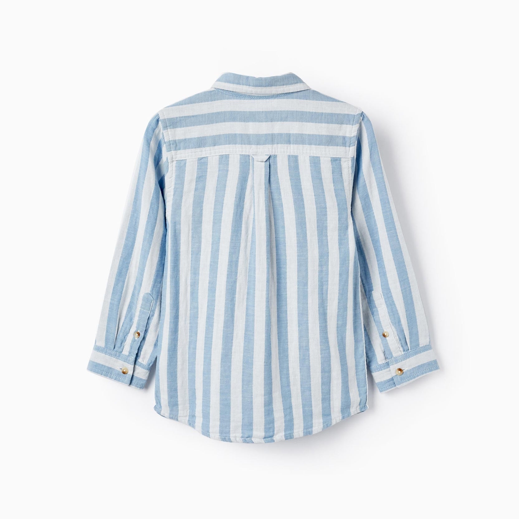 Cotton Striped Shirt for Boys 'B&S', White/Blue