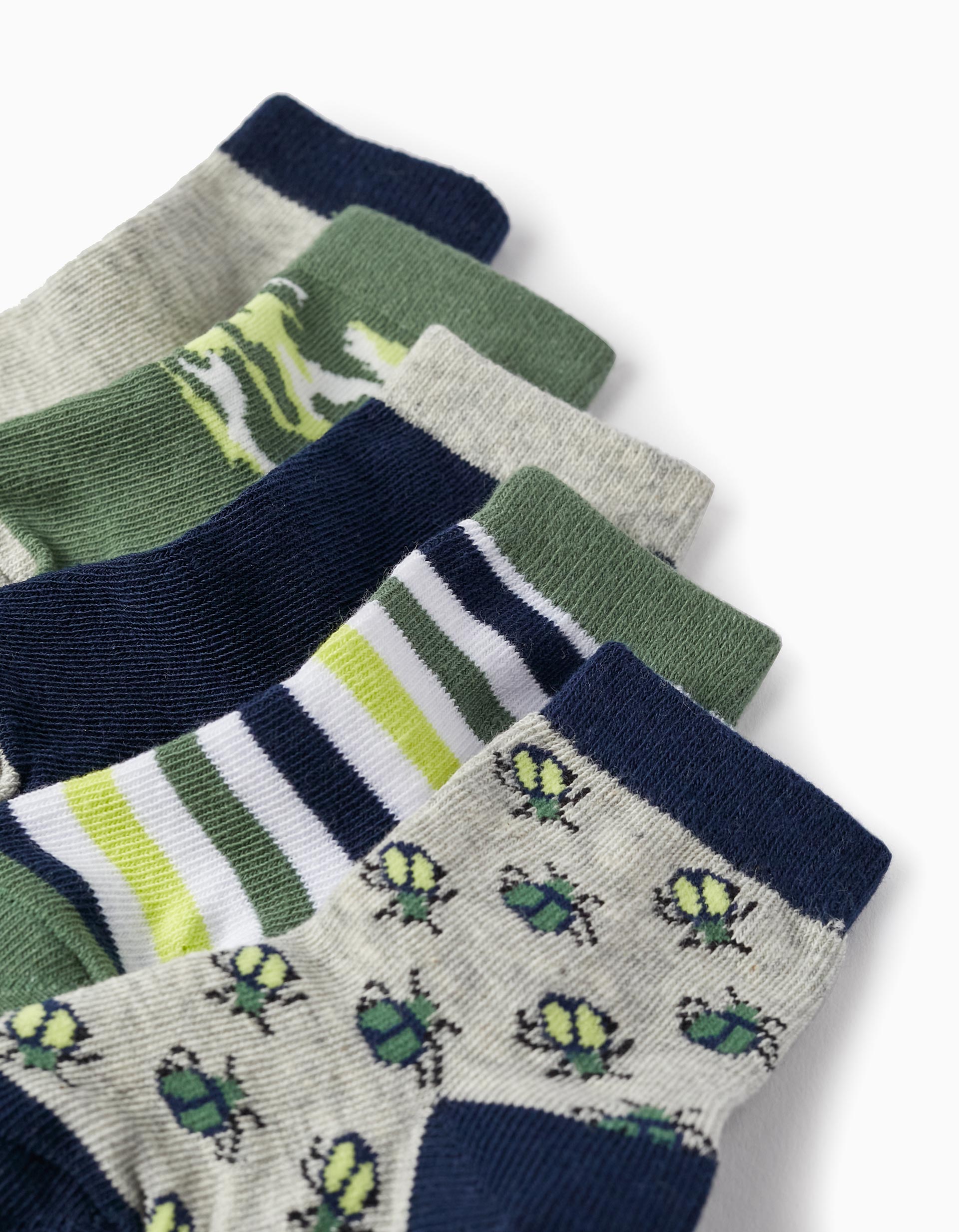Pack of 5 Pairs of Socks for Baby Boys, Multicolour