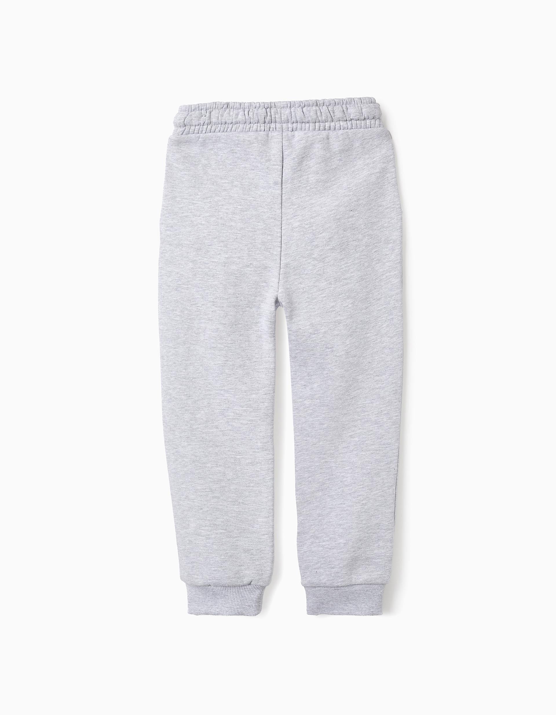 PANTS FLEECE, LIGHT GREY, 11/12-PANTS-KID BOY
