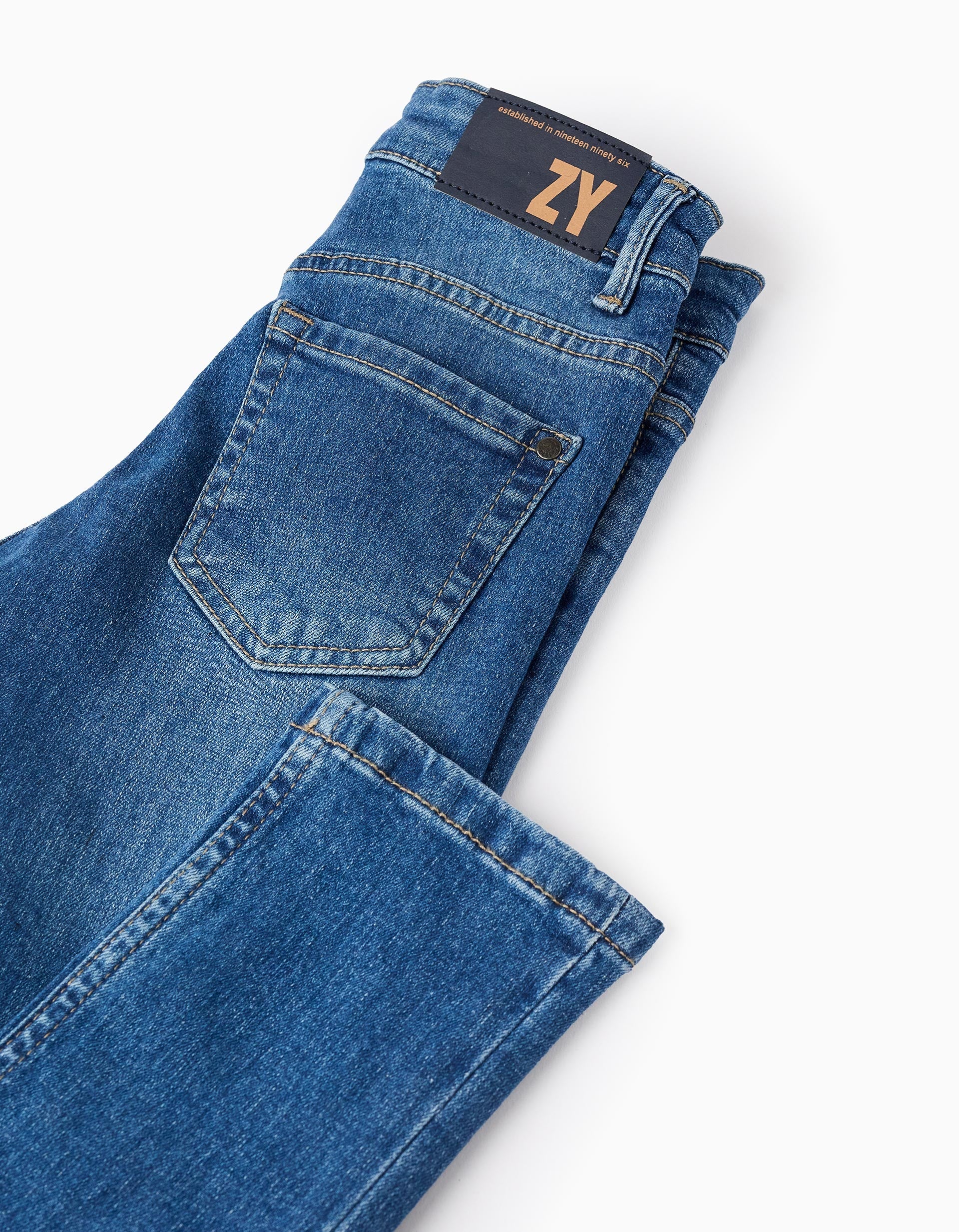 PANTS DENIM SLIM, BLUE, 11/12-PANTS-KID BOY