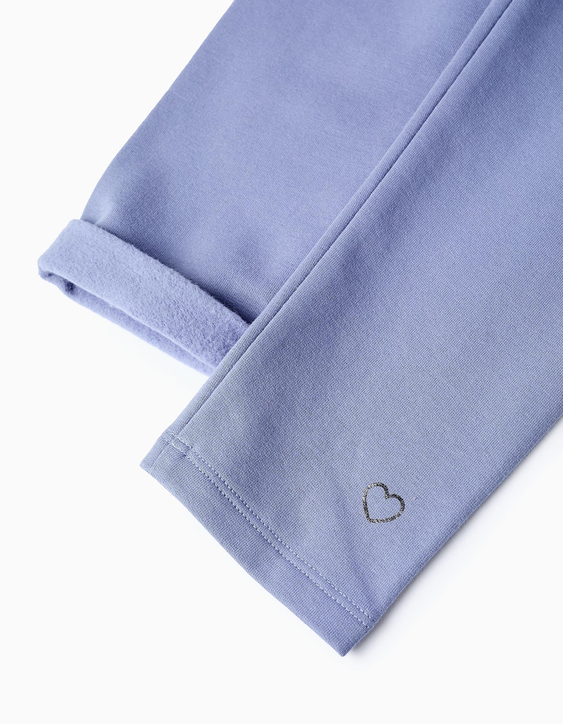 LEGGING FLEECE, BLUE, 13/14-PANTS-KID GIRL