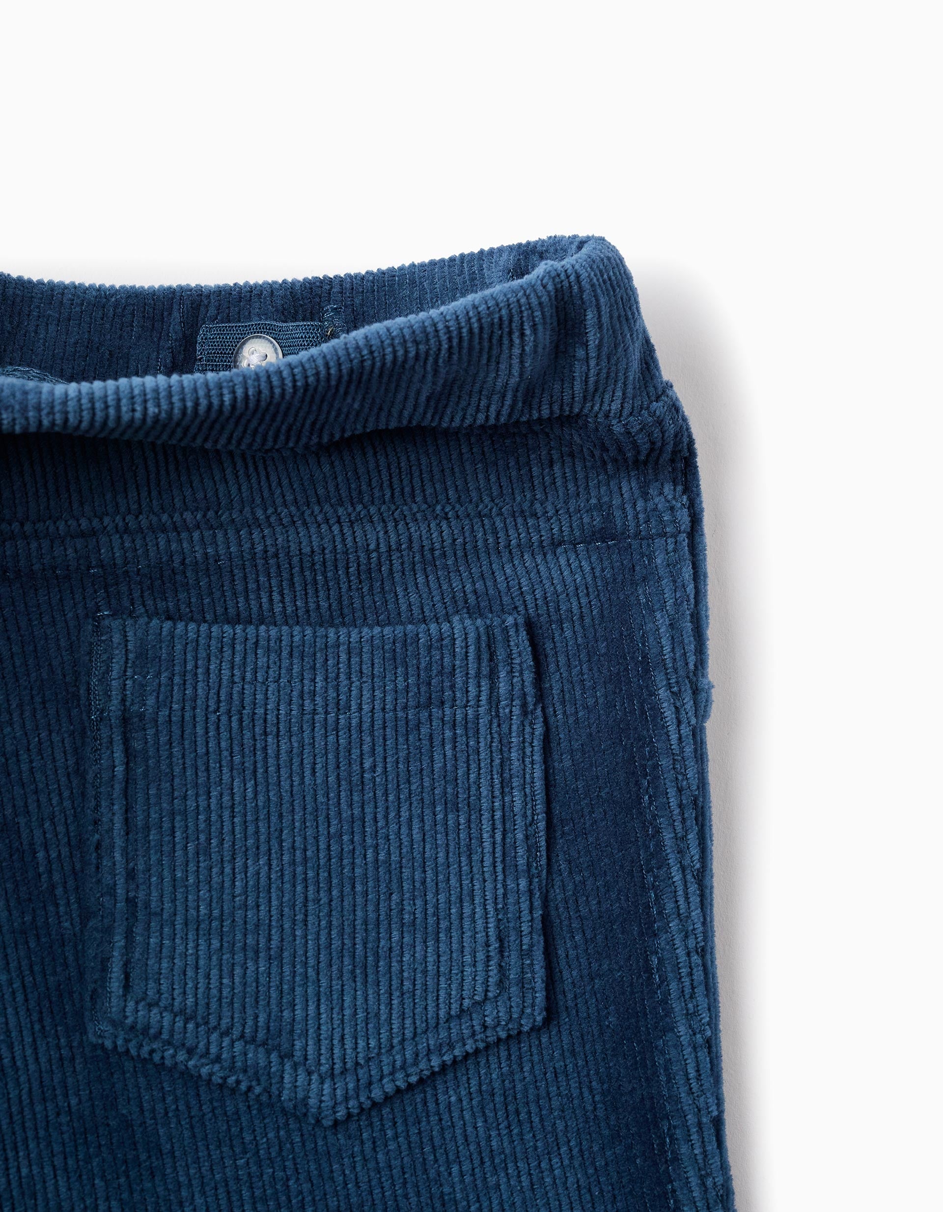 PANTS KNIT CORDUROY, DARK BLUE, 13/14-PANTS-KID GIRL
