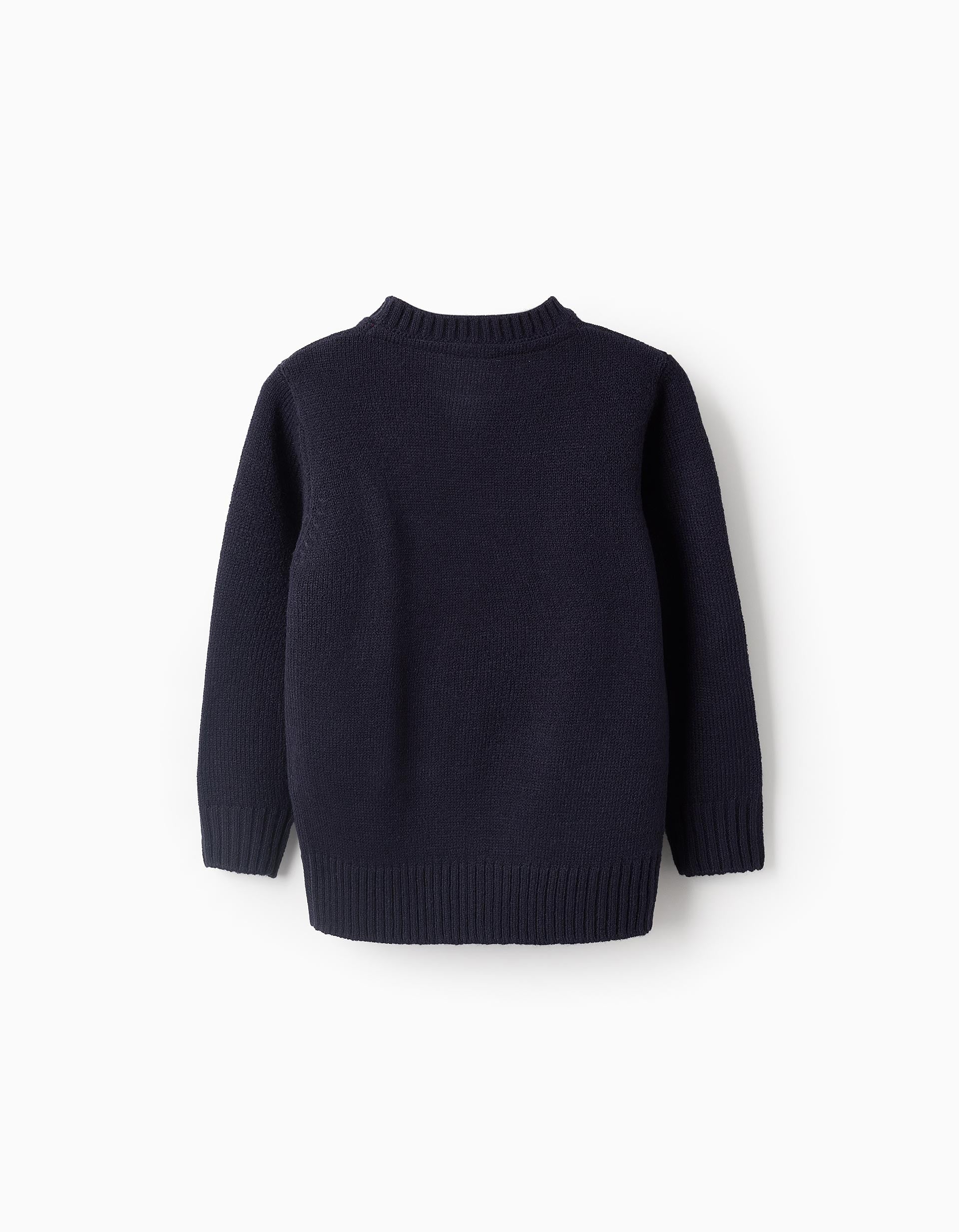 SWEAT KNITTED, DARK BLUE, 9/10-SWEAT-KID BOY