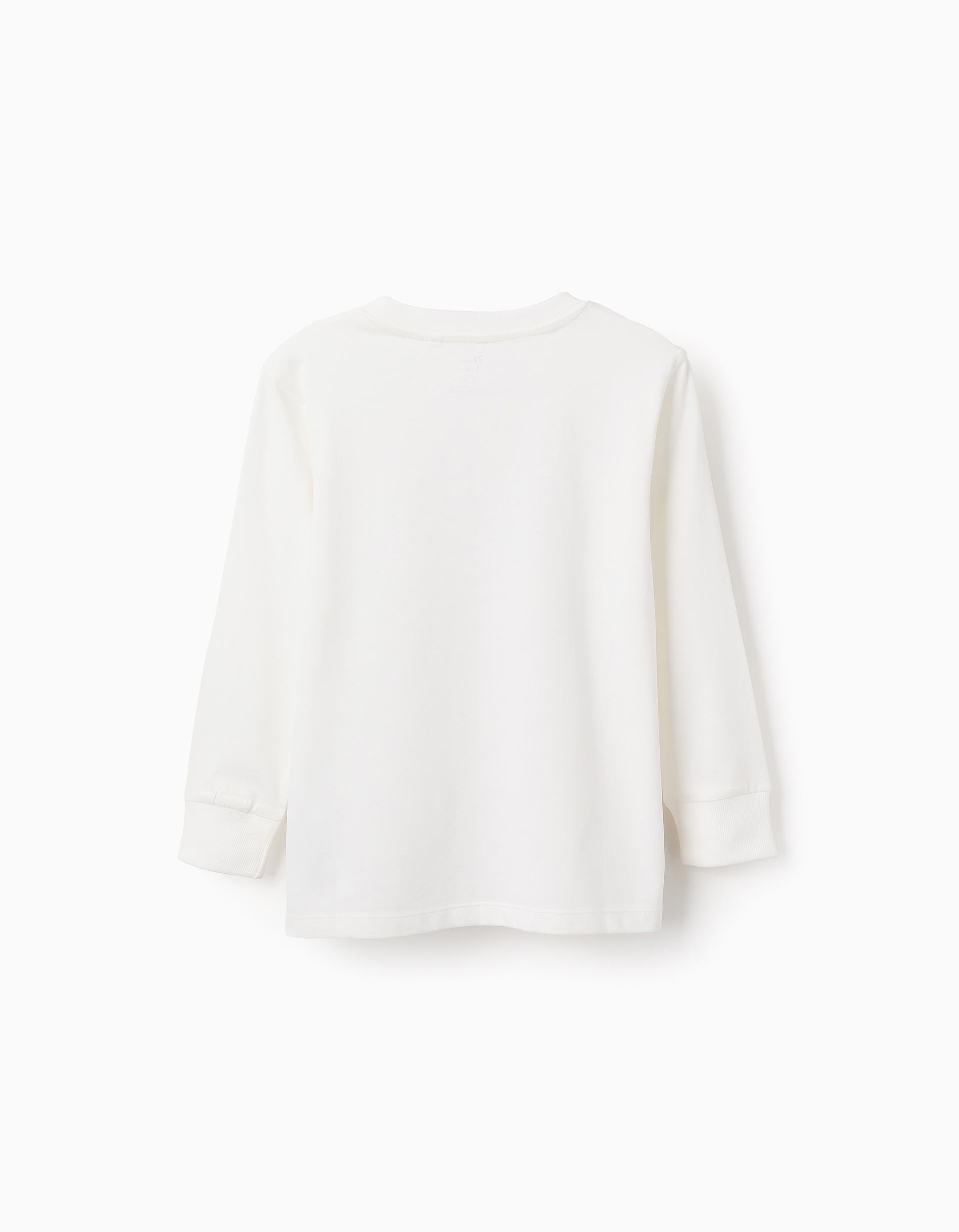 Long Sleeved T-shirt for Boys 'Winter Season', White