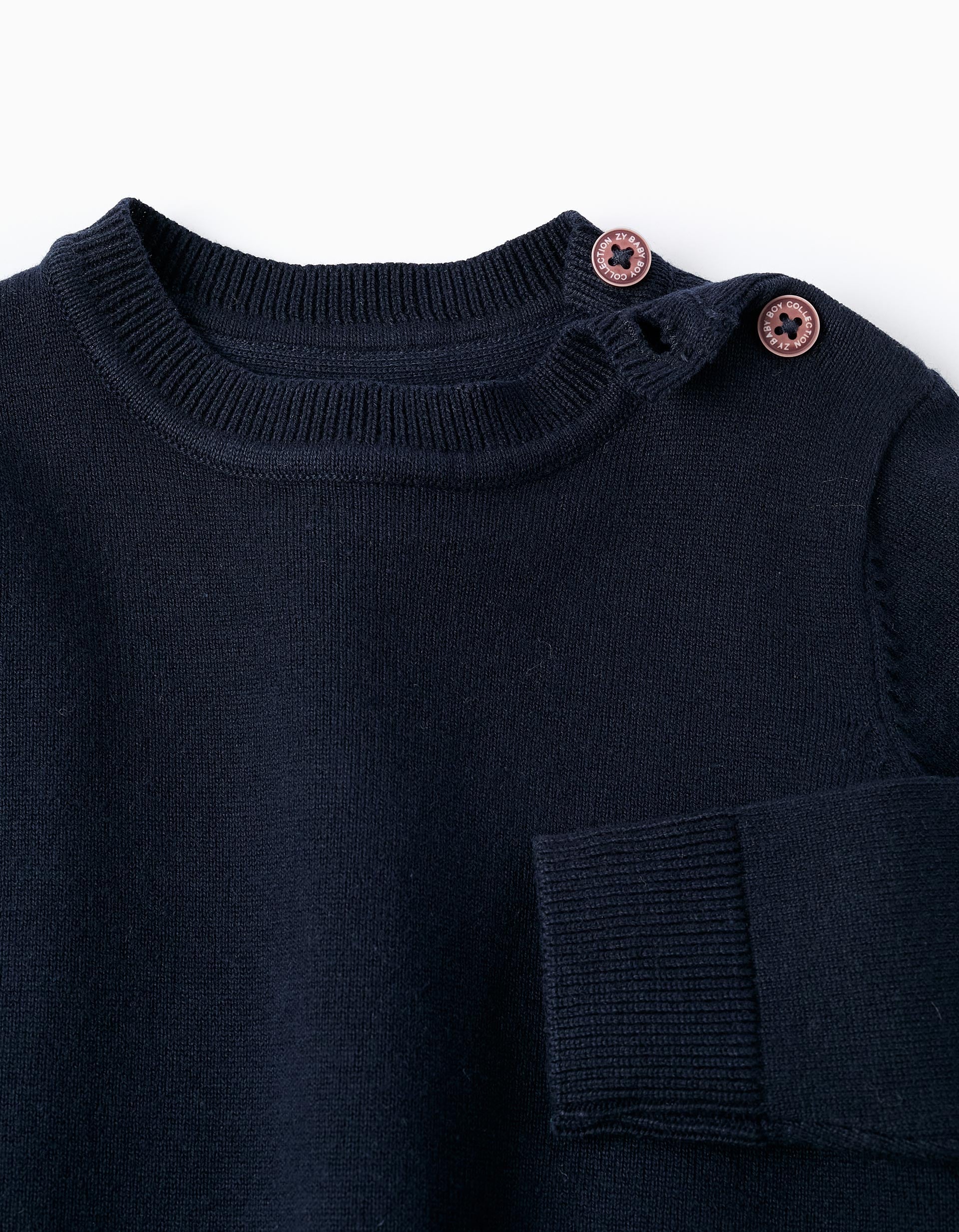 SWEAT KNITTED, DARK BLUE, 12/18M-SWEAT-BABY BOY