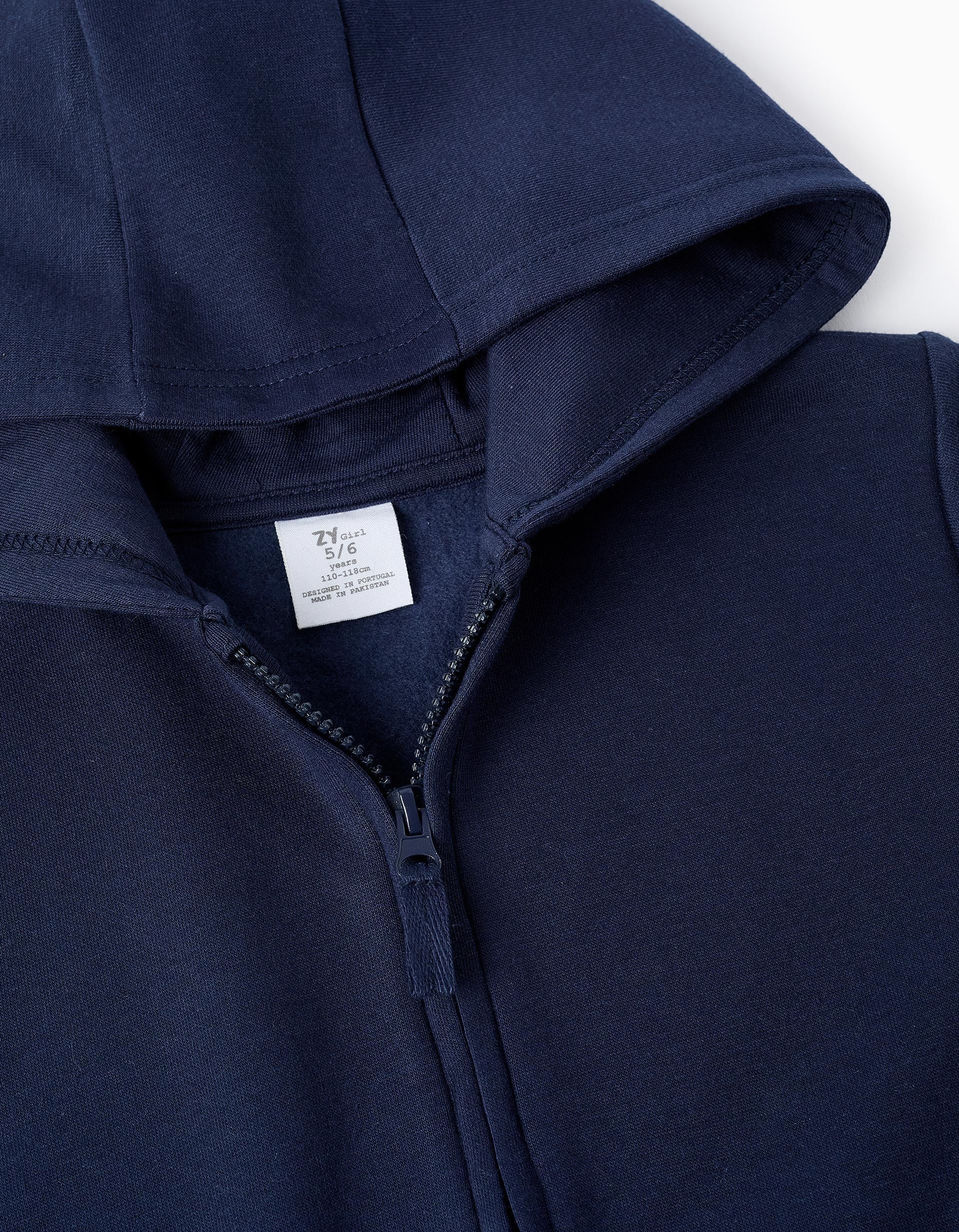 CARDIGAN FLEECE, DARK BLUE, 11/12-CARDIGAN-KID GIRL