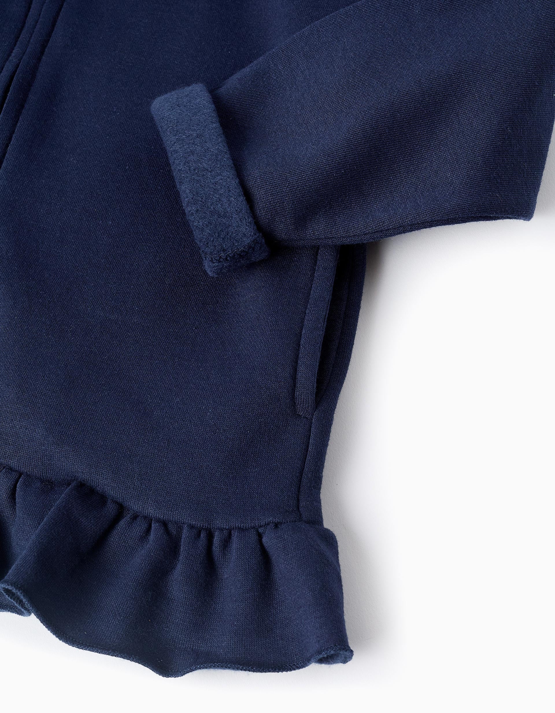 CARDIGAN FLEECE, DARK BLUE, 11/12-CARDIGAN-KID GIRL