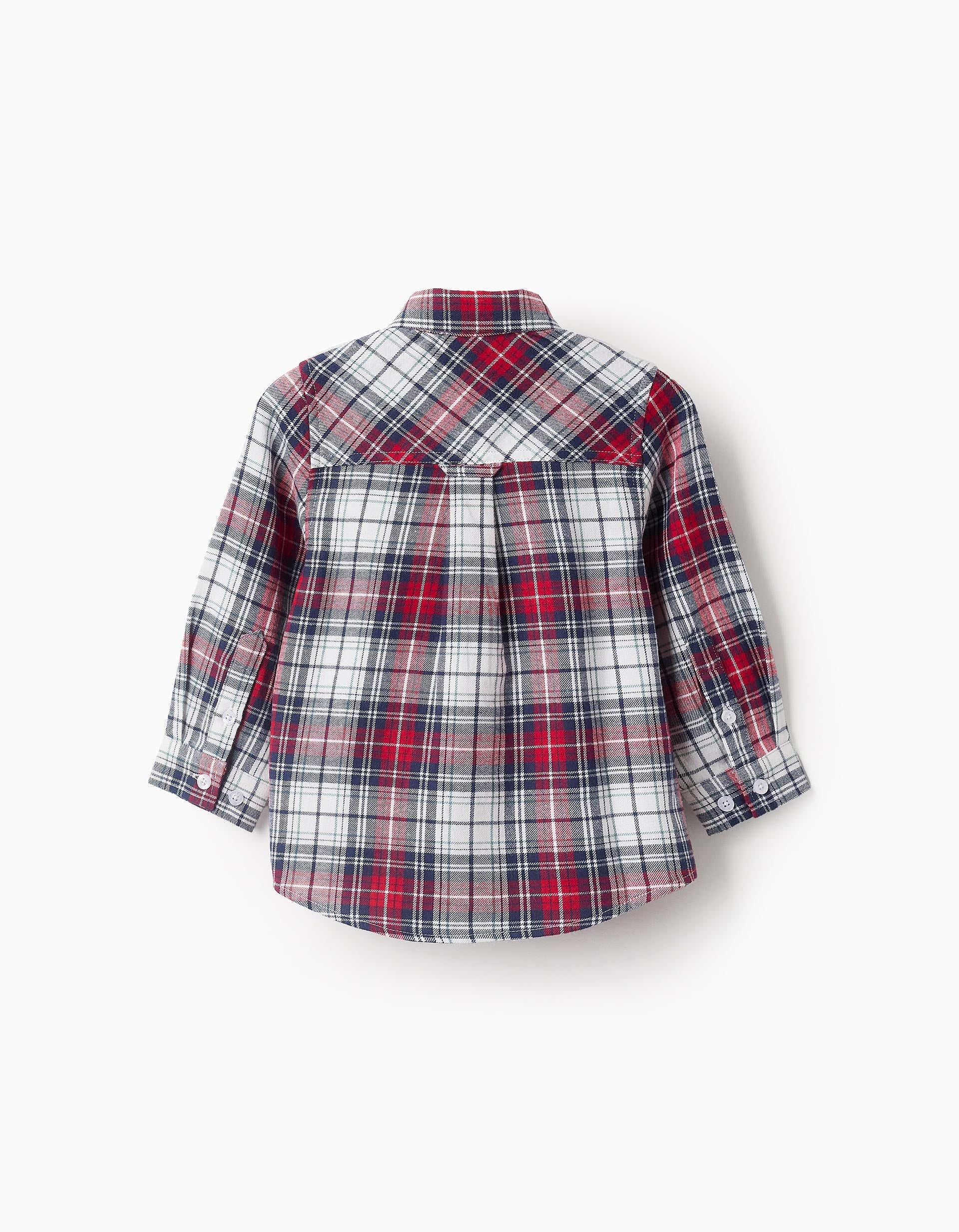 Flannel Checked Shirt for Baby Boys, Multicolour