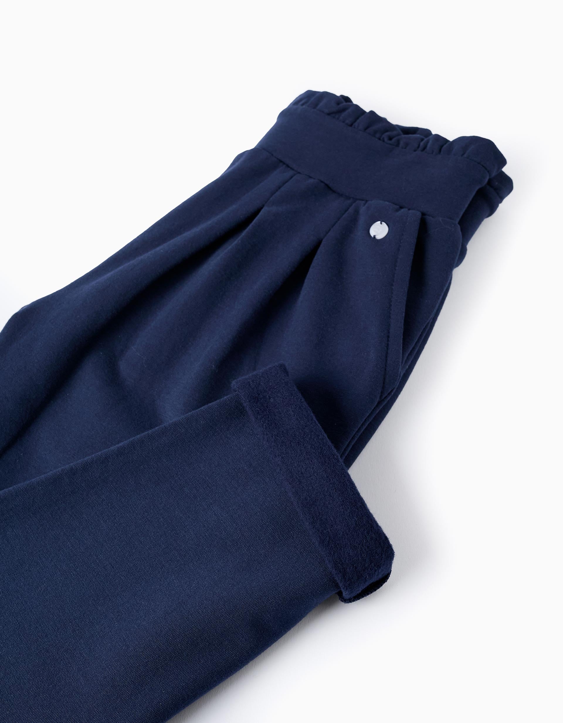 PANTS FLEECE, DARK BLUE, 13/14-PANTS-KID GIRL