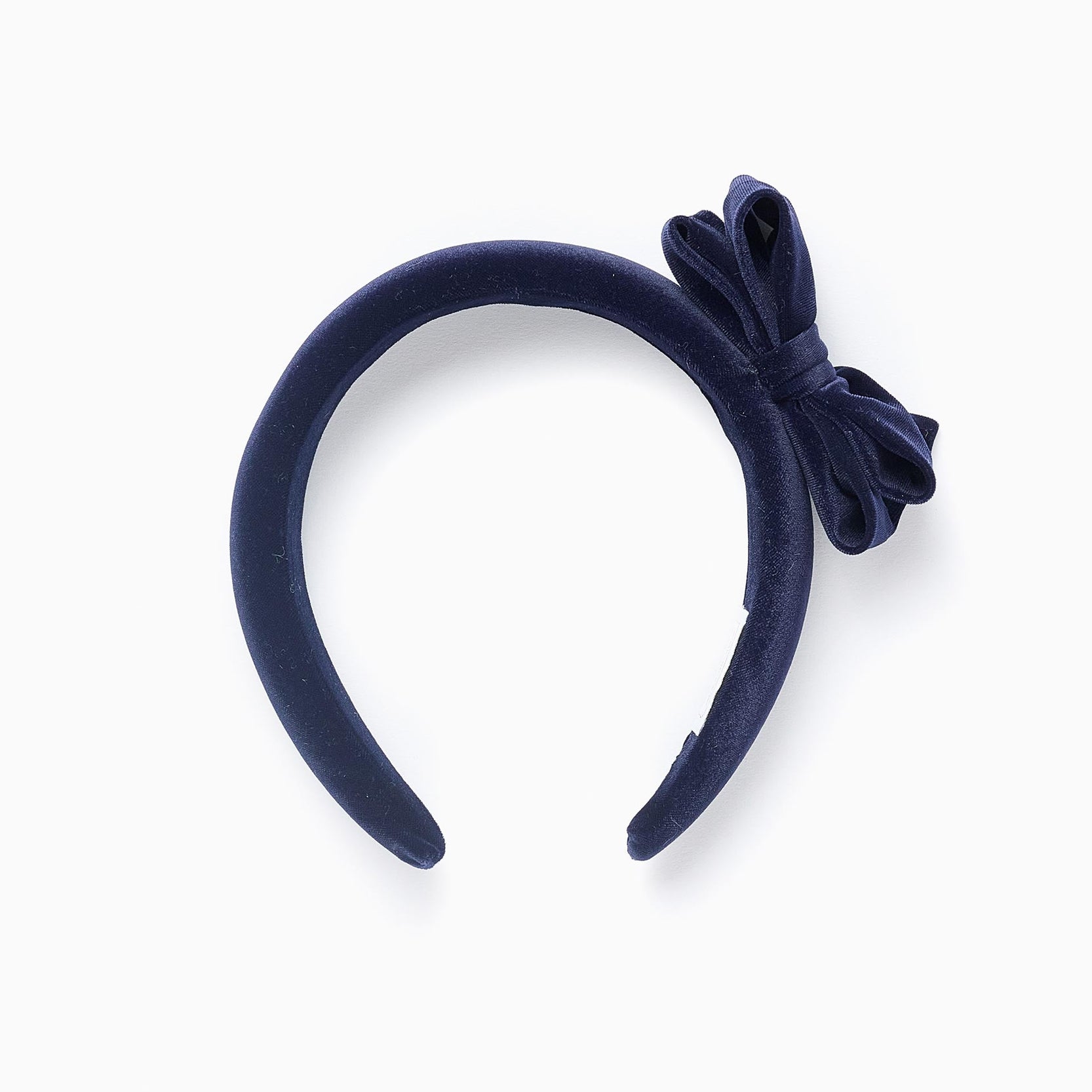 Headband with Velvet Bow for Baby and Girls, Dark Blue