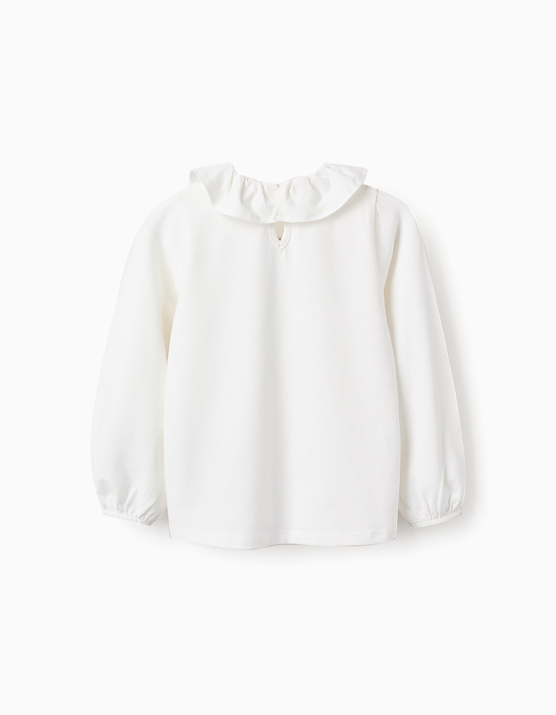 TSHIRT LS JERSEY, WHITE, 6/7-T-SHIRT-KID GIRL