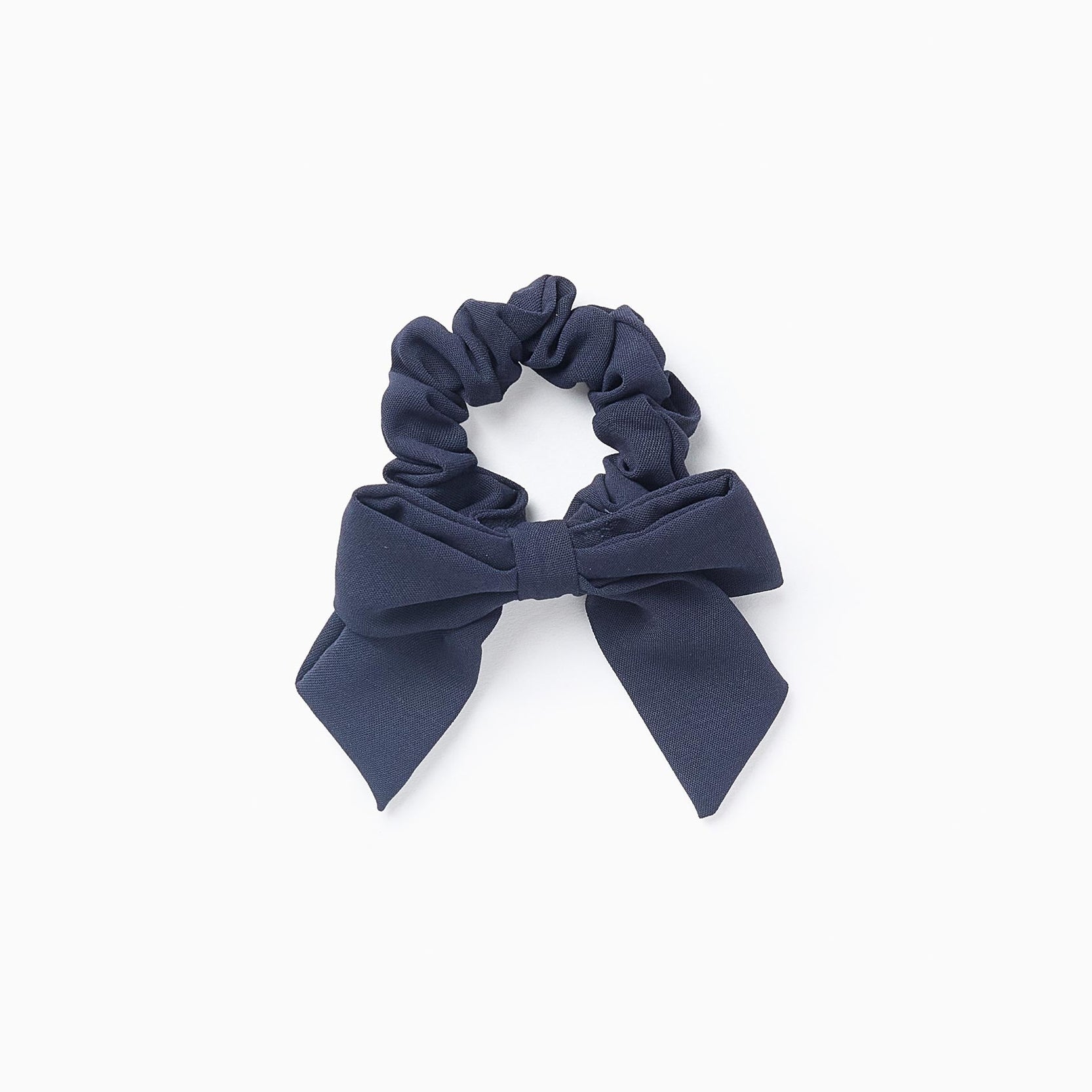 Scrunchie with Bow for Baby and Girls, Dark Blue