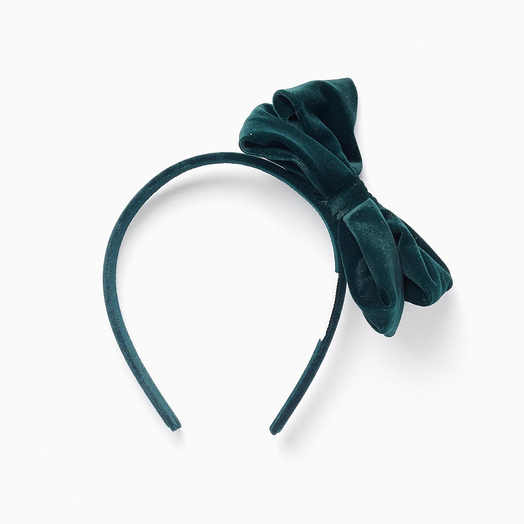 Headband with Velvet Bow for Babies and Girls, Green