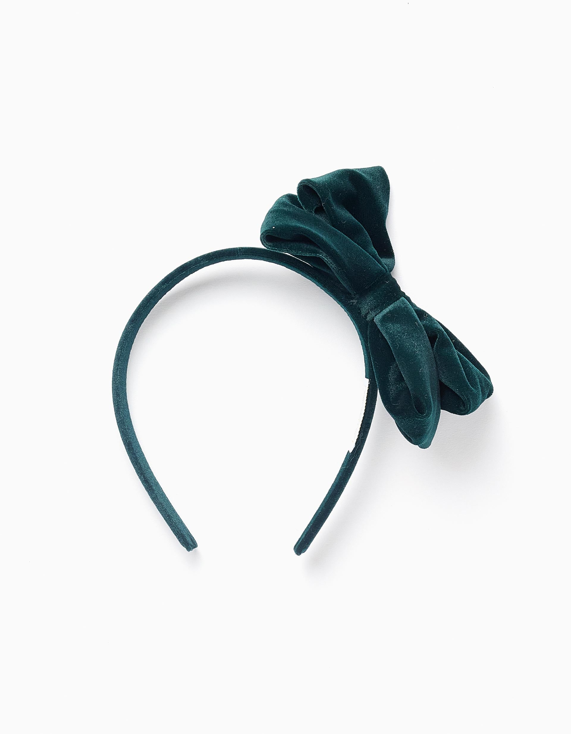 Headband with Velvet Bow for Babies and Girls, Green