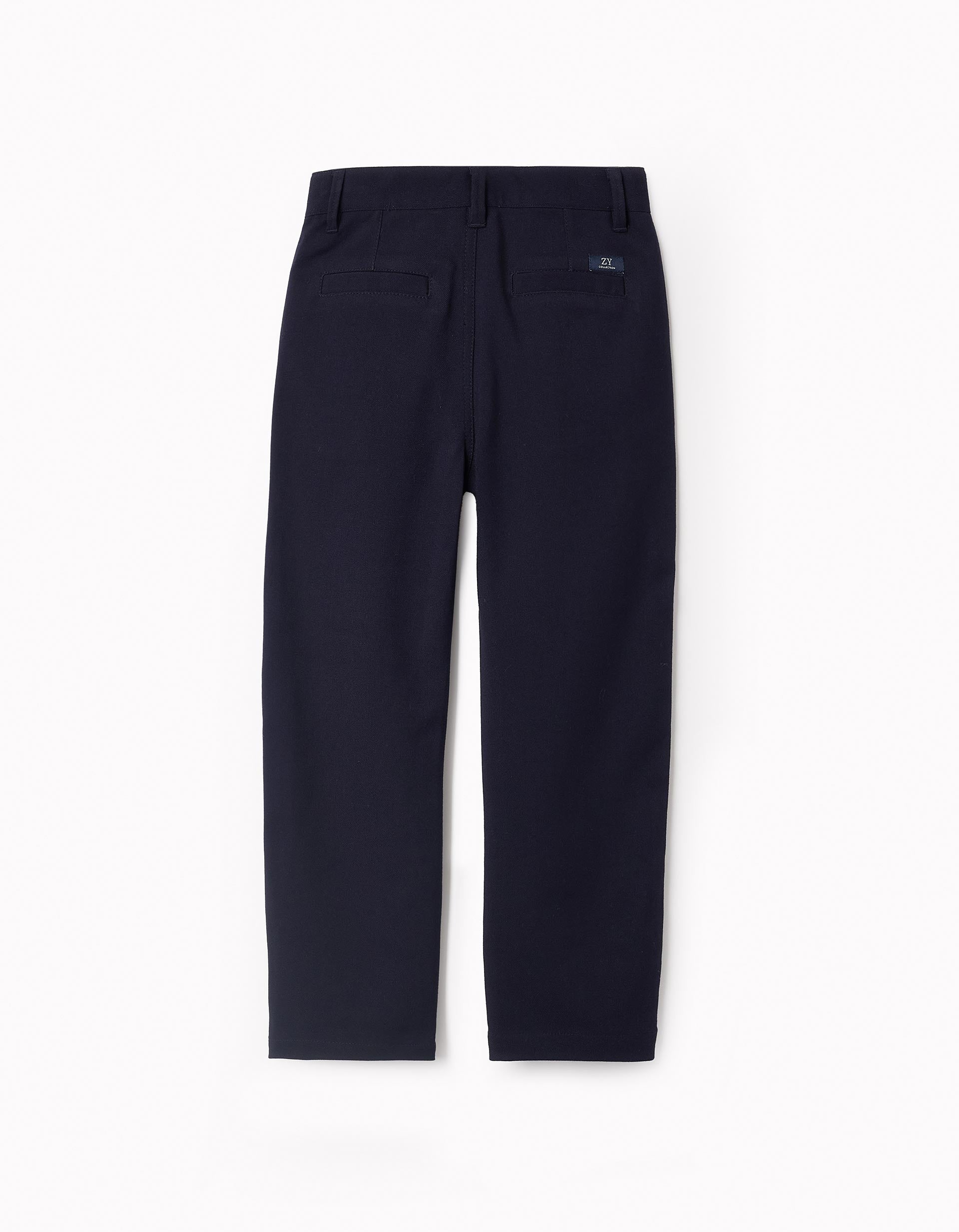 Slim Chino Trousers for Boys 'B&S', Dark Blue