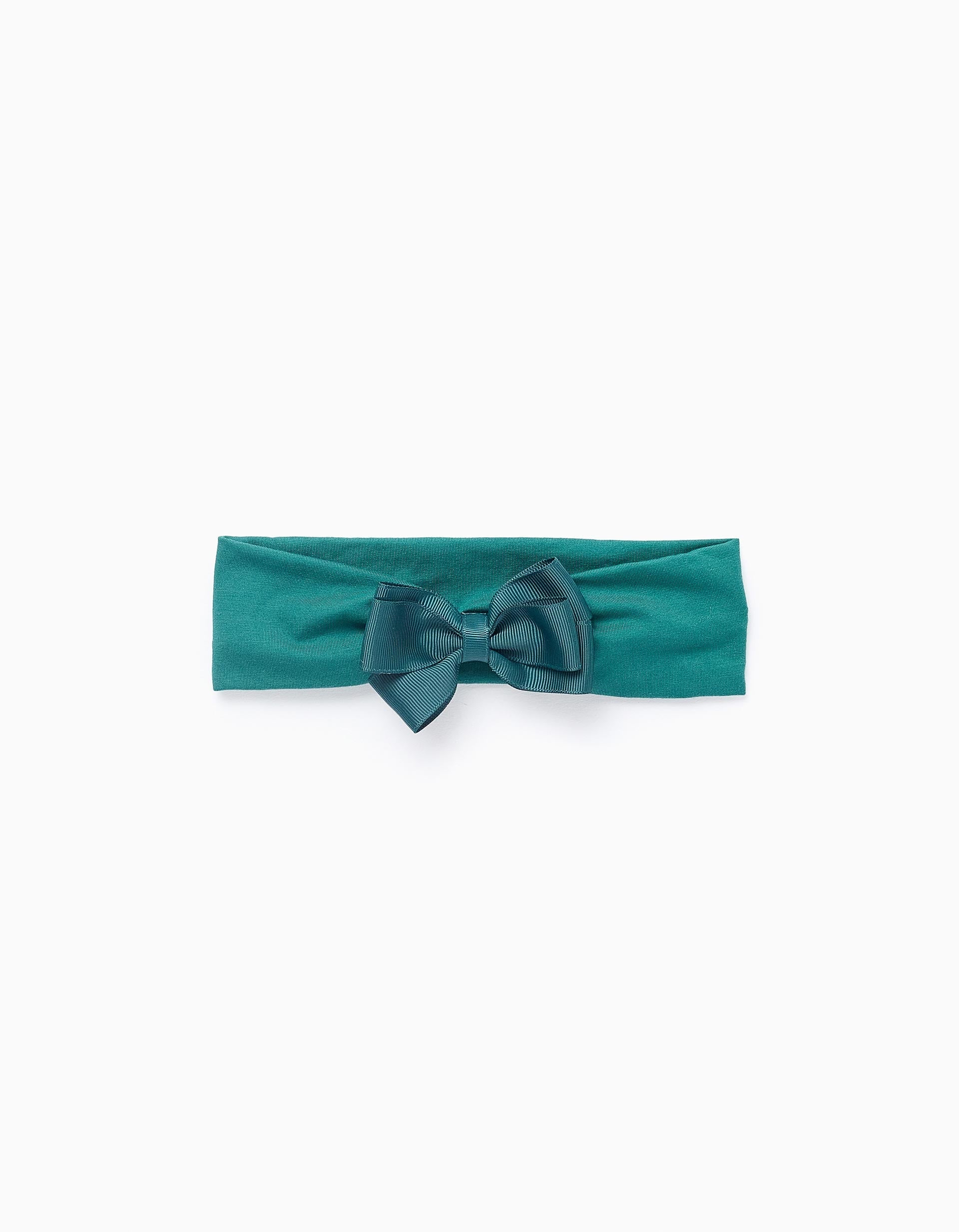 Jersey Headband with Bow for Babies and Girls, Green