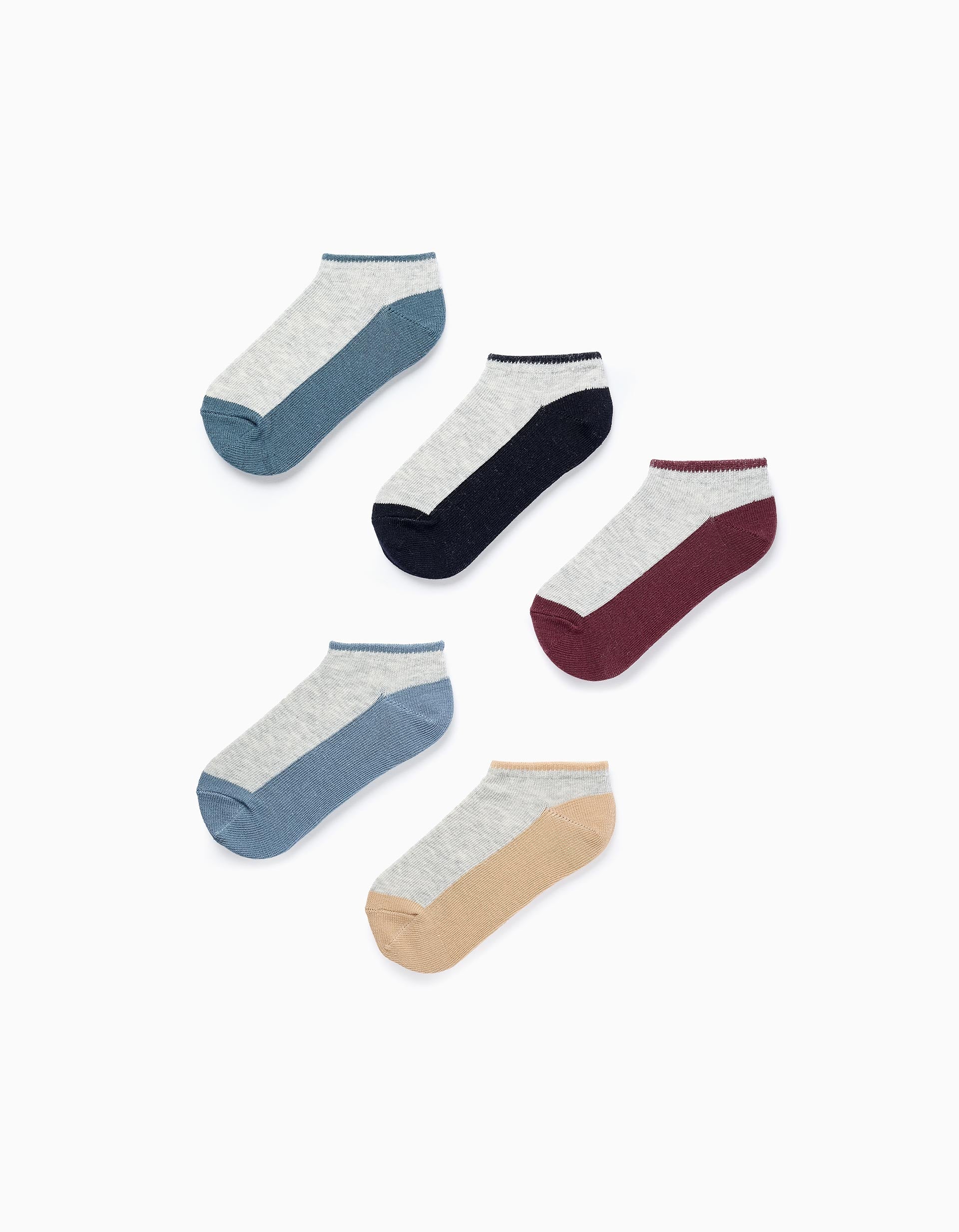 P5 ANKLE SOCKS, MIXED, 23/26-SOCKS-KID BOY