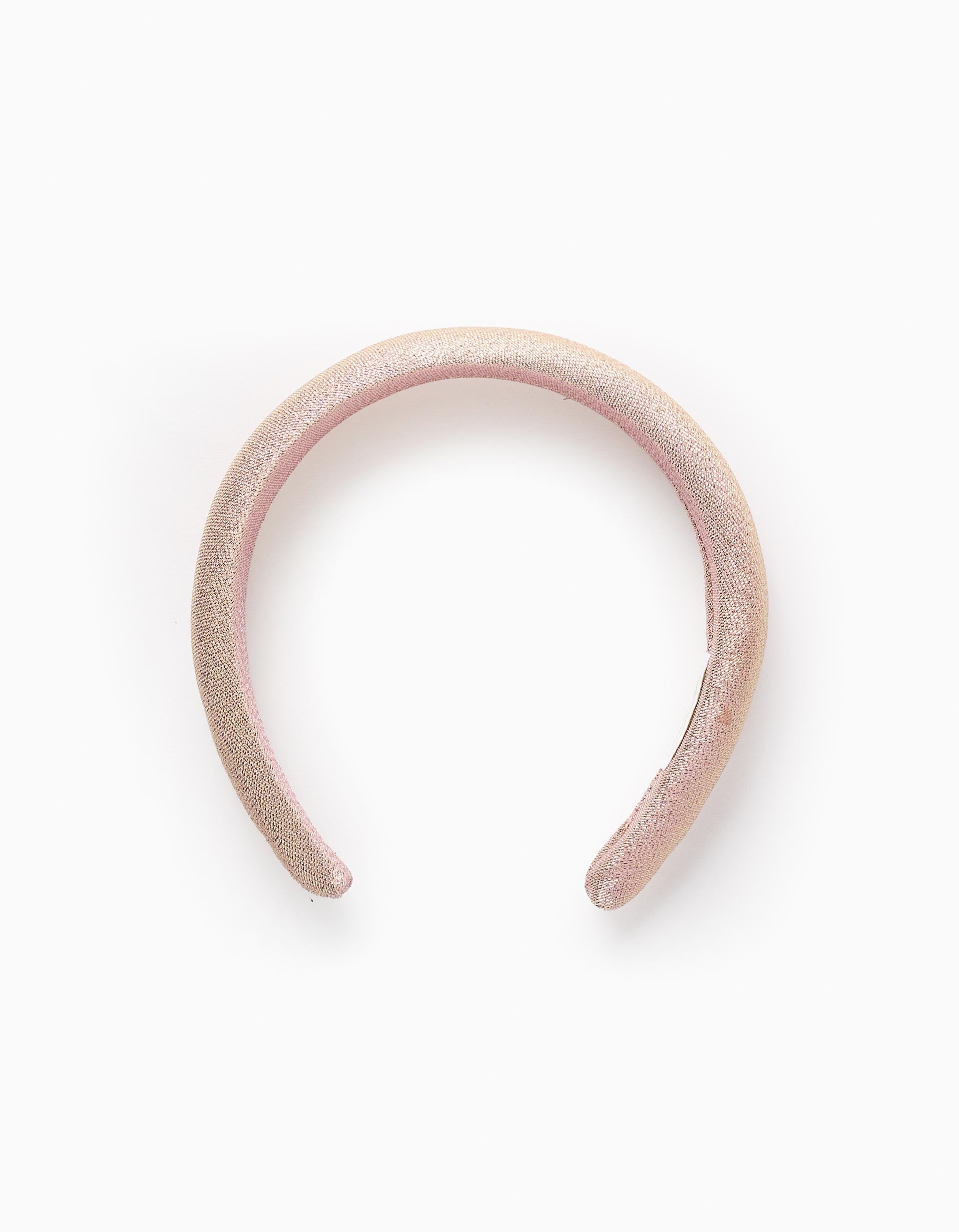 Shiny Headband for Babies and Girls, Pink Gold
