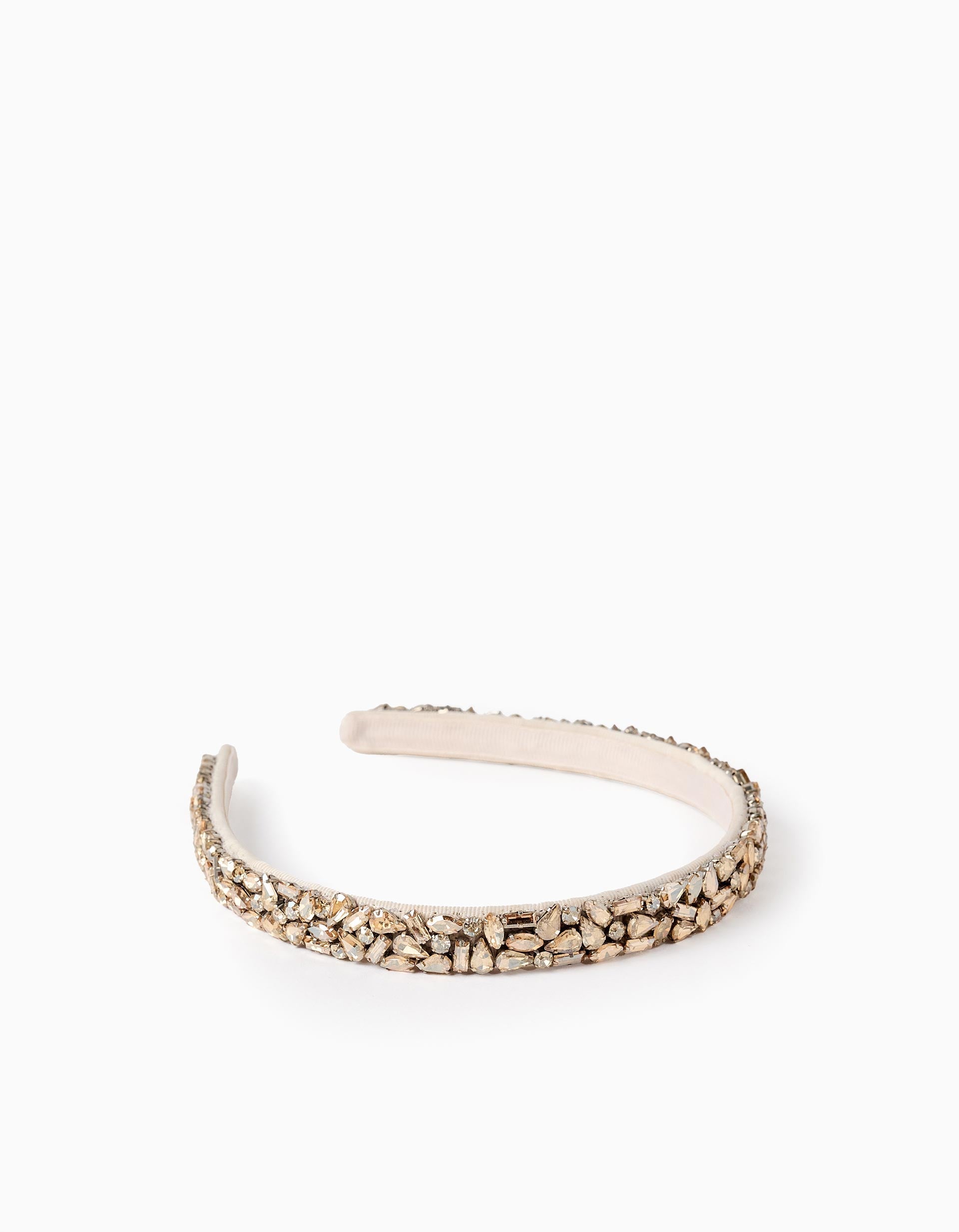 Headband with Multicolour Sparkles for Girls, Gold