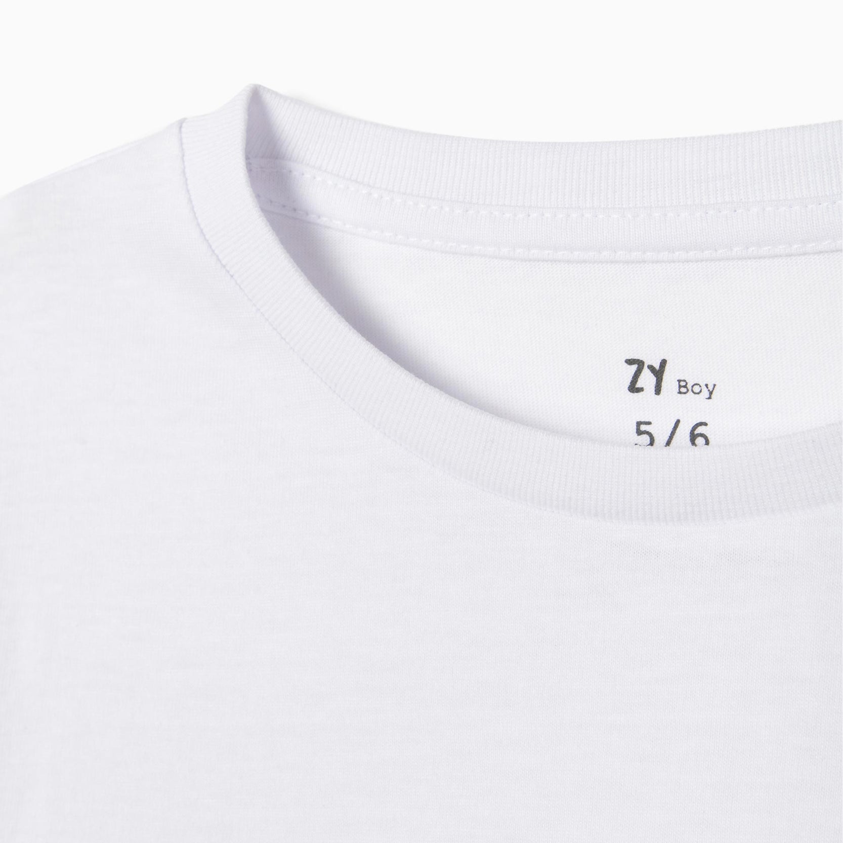 2 Long Sleeve Tops for Boys, White