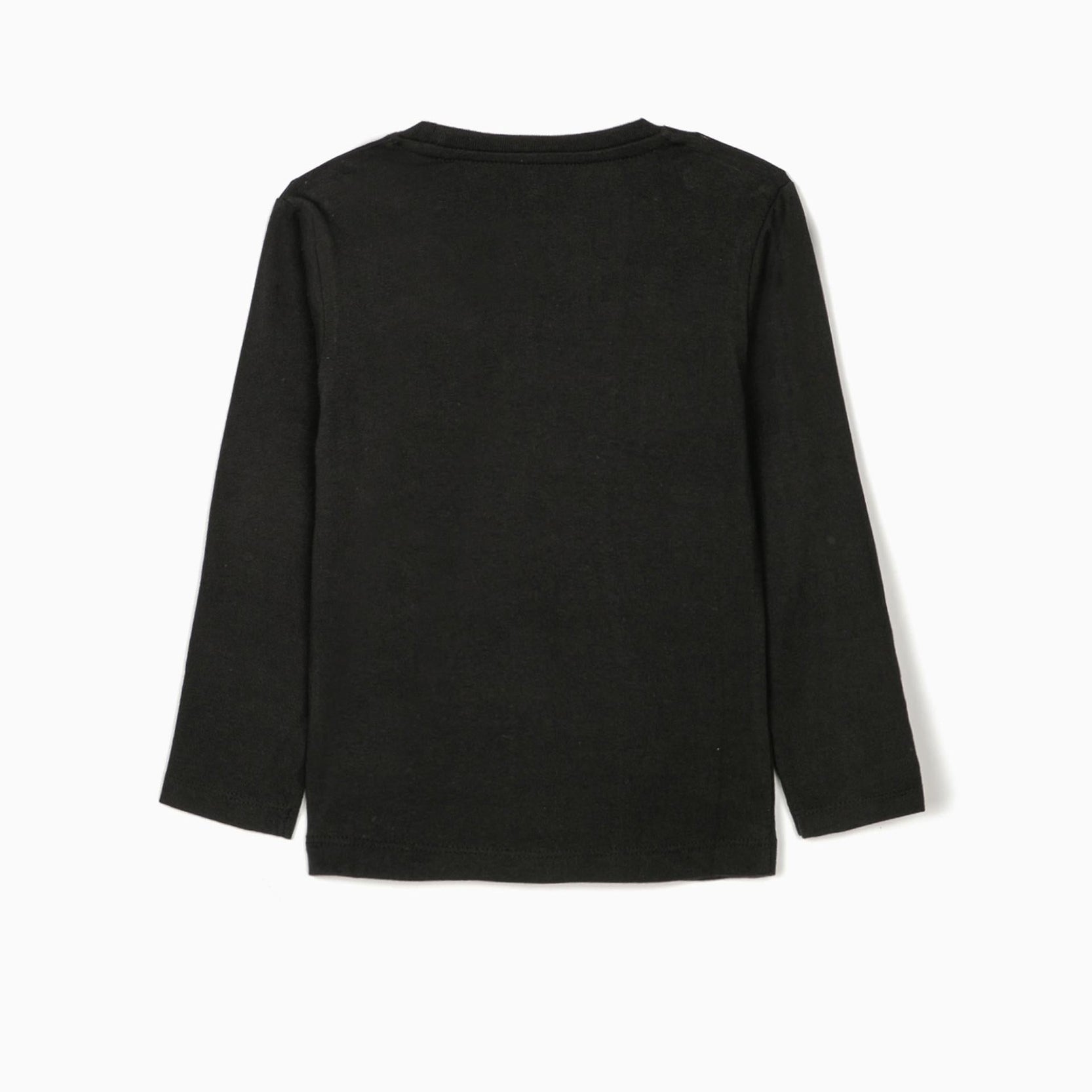 2 Long Sleeve Top for Girls, Black/Grey