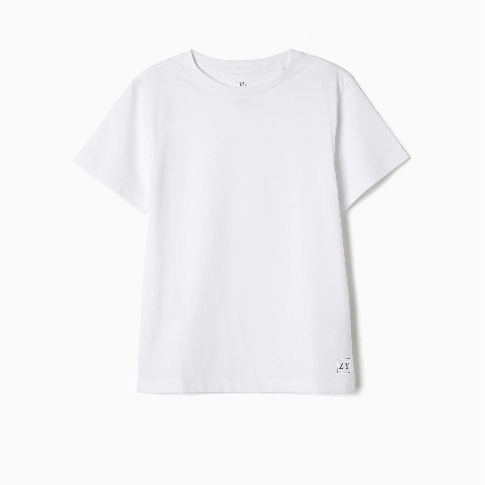 2 Plain T-Shirts for Boys, White