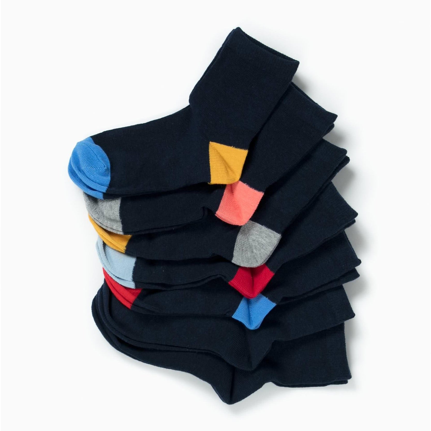 7-Pack Pairs of Socks for Boys, Dark Blue