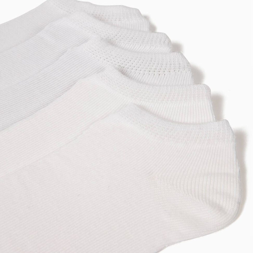 5-Pack Pairs of Ankle Socks for Boys, White