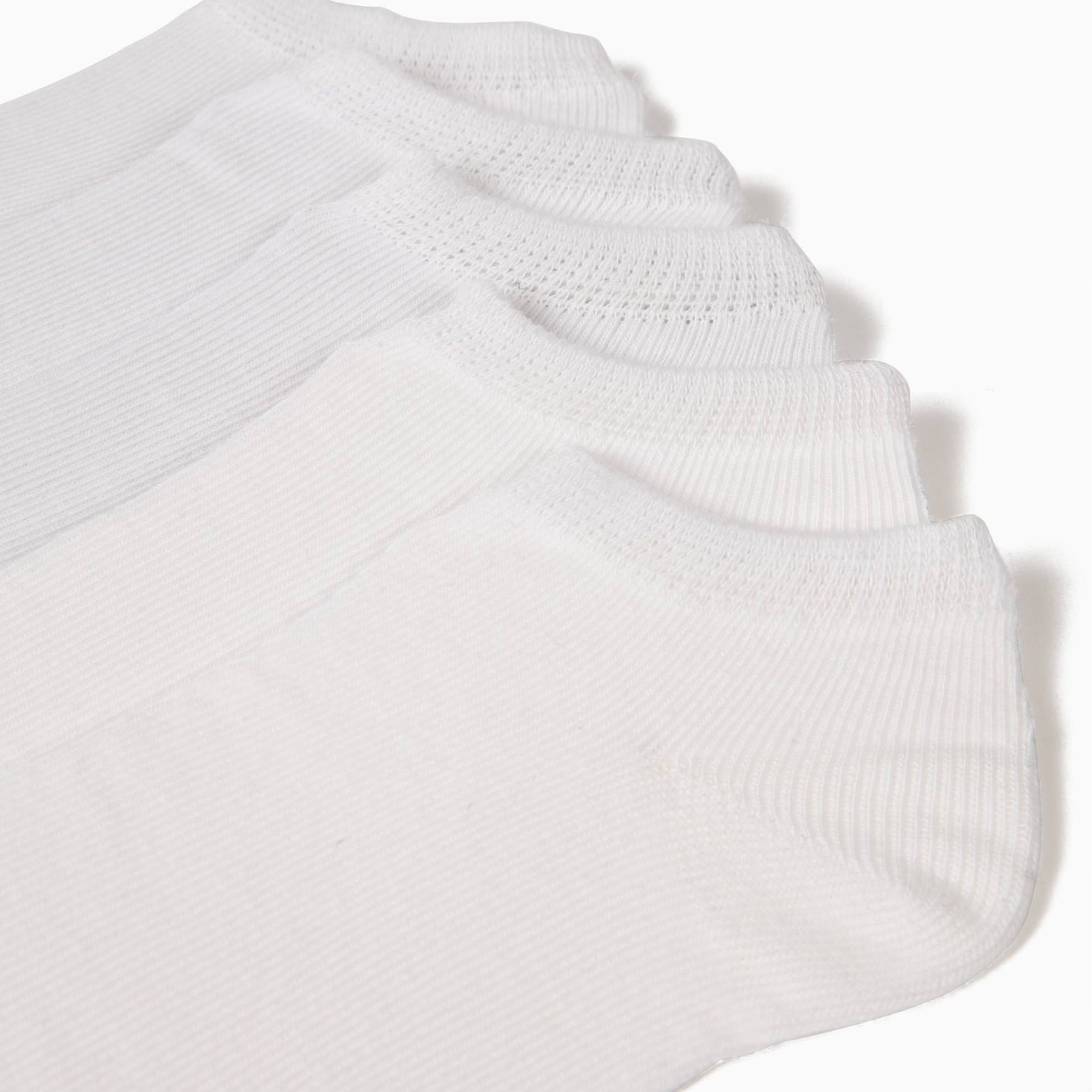 5-Pack Pairs of Ankle Socks for Boys, White