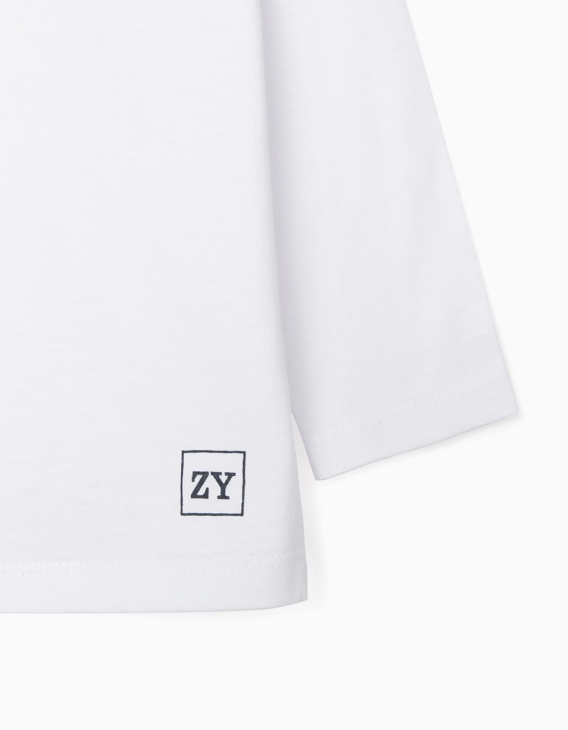 2 Long Sleeve Tops for Baby Boys, White