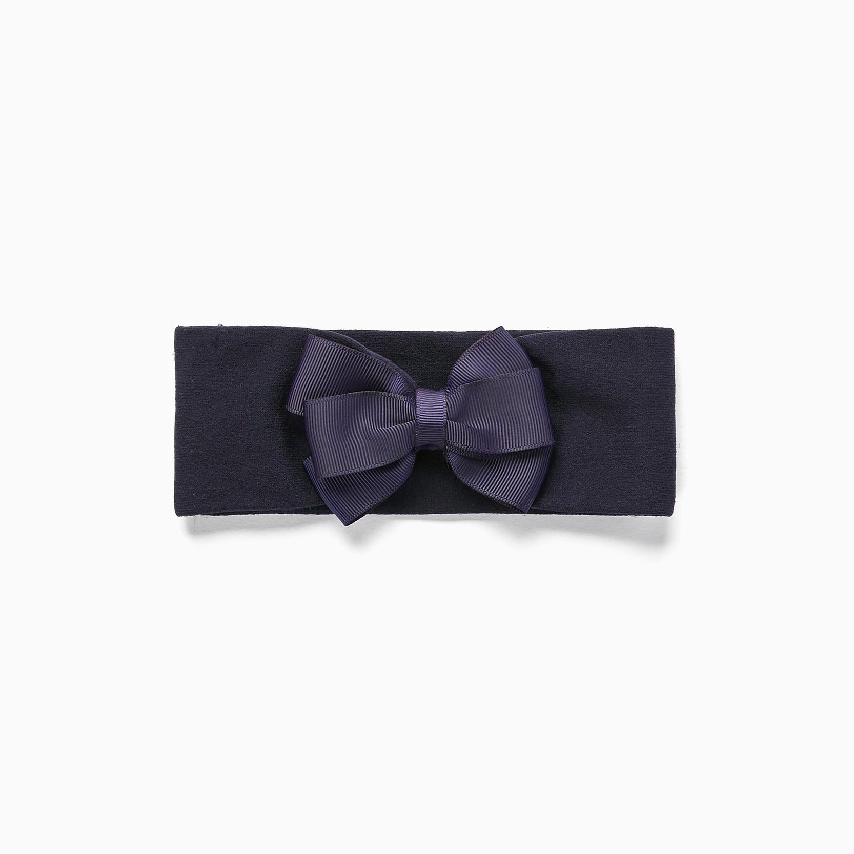 Wide Headband for Babies and Girls, Dark Blue