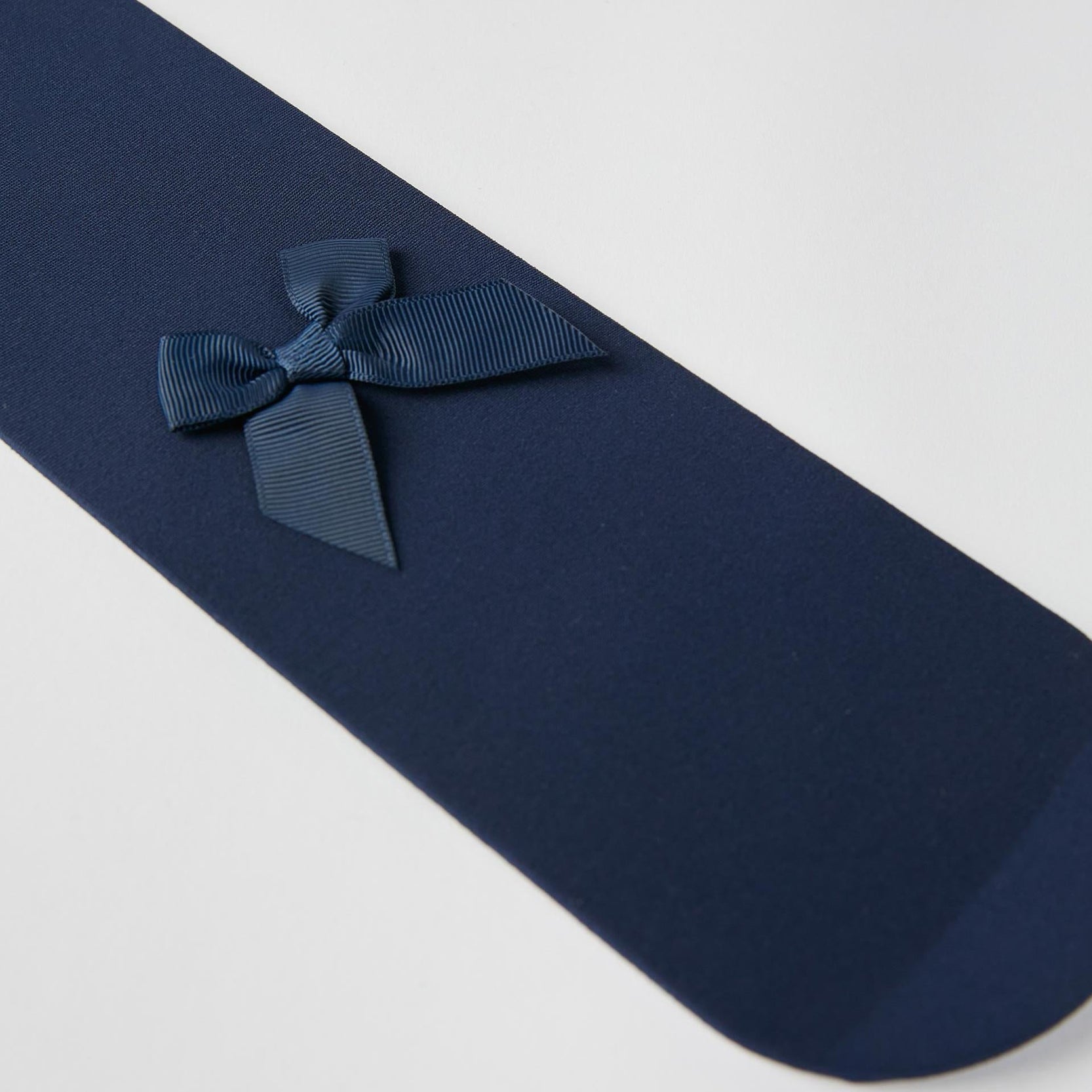 Tights with Bow for Girls, Dark Blue