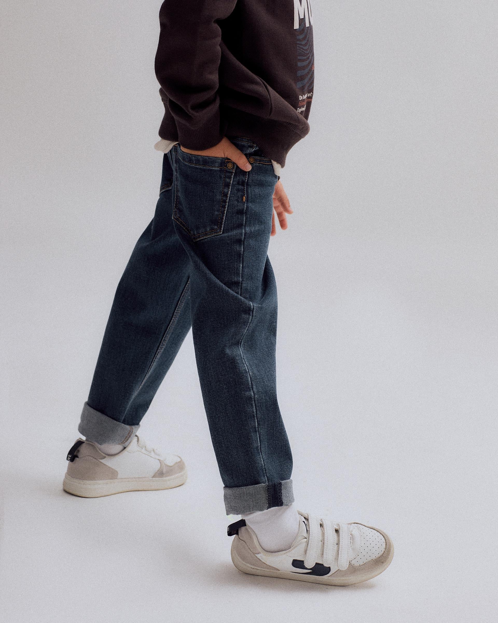 Cotton Jeans for Boys 'Slim Fit', Dark Blue