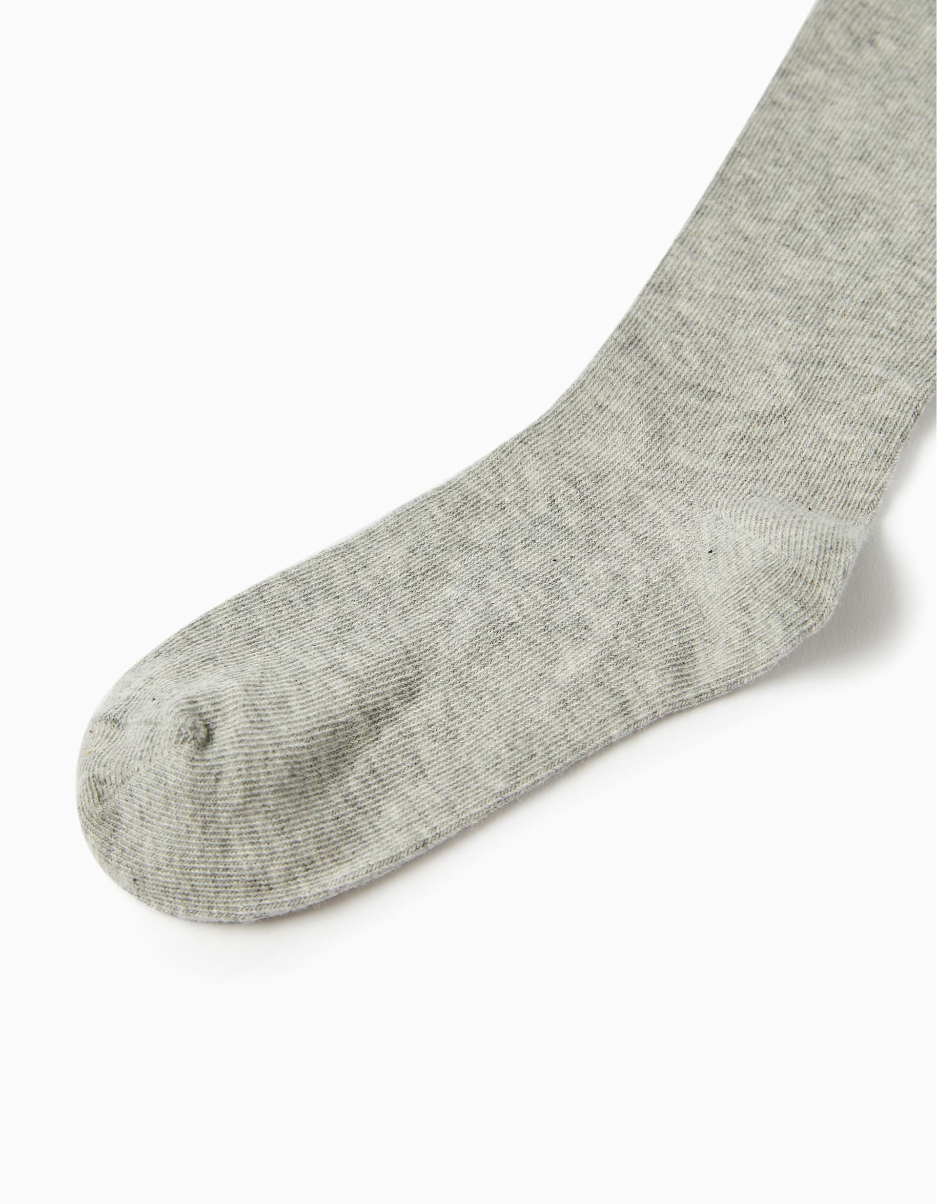 Cotton Tights for Children, Grey