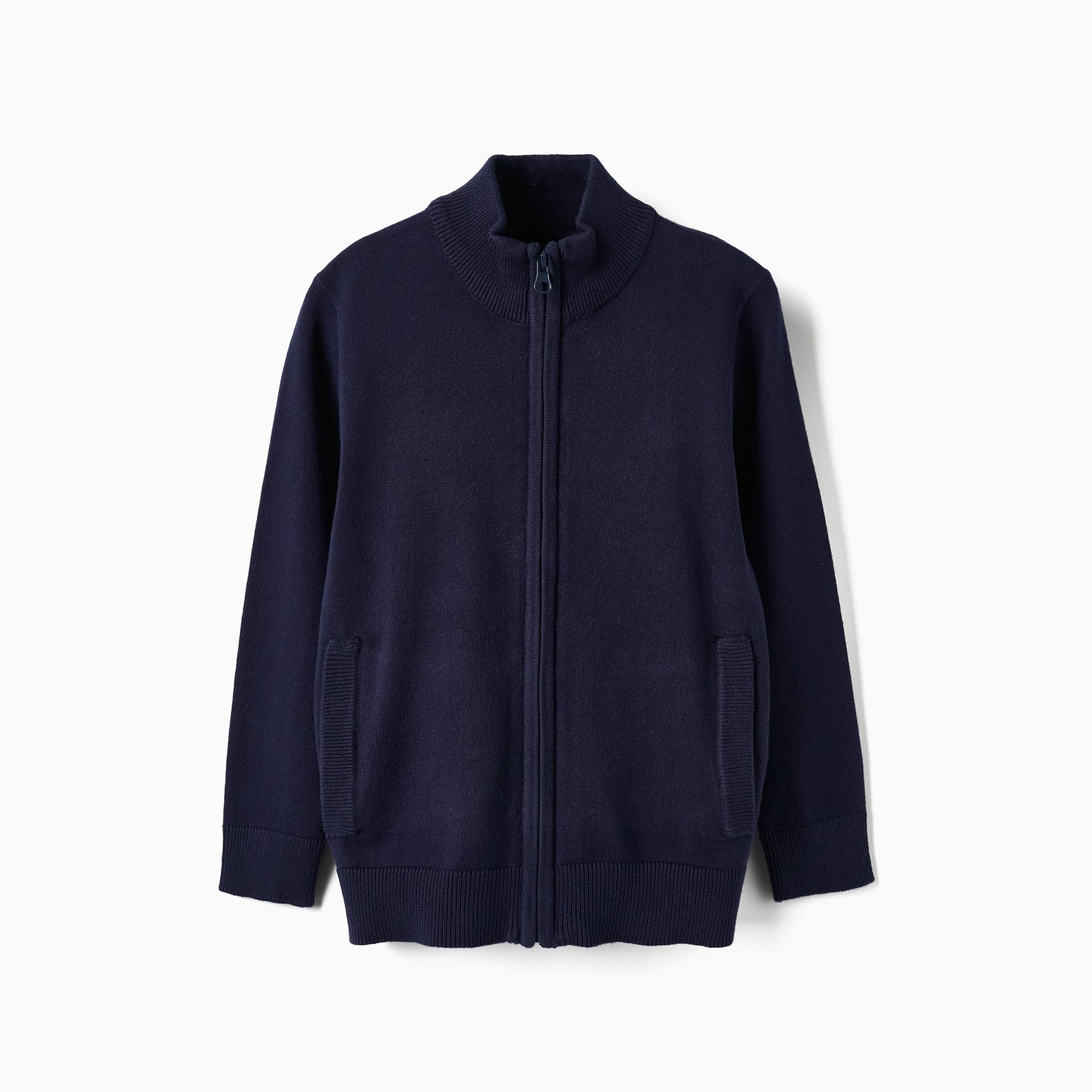 Knitted Cardigan for Boys, Dark Blue