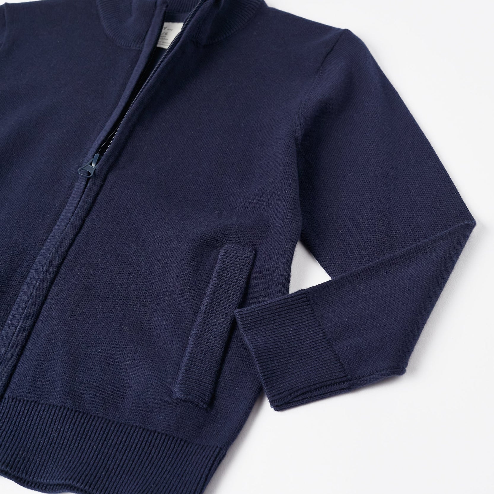 Knitted Cardigan for Boys, Dark Blue