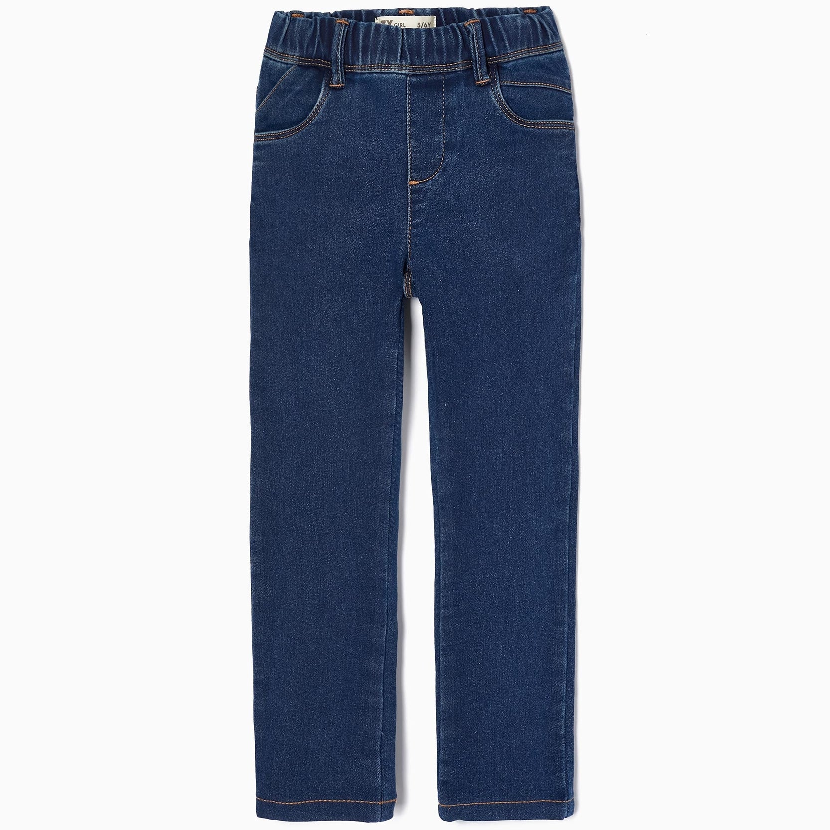 Cotton Jeggings for Girls, Blue