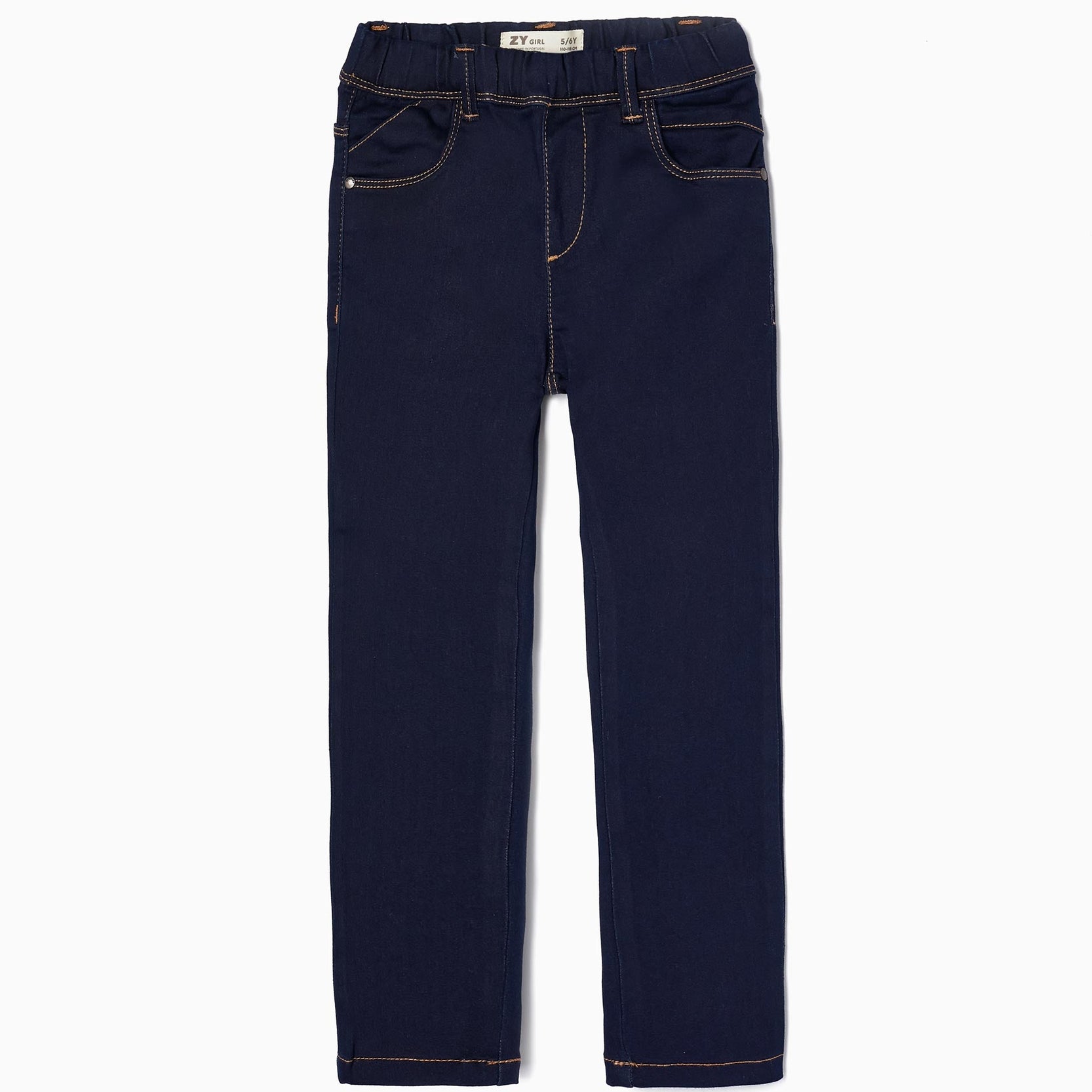 Cotton Jeggings for Girls, Dark Blue