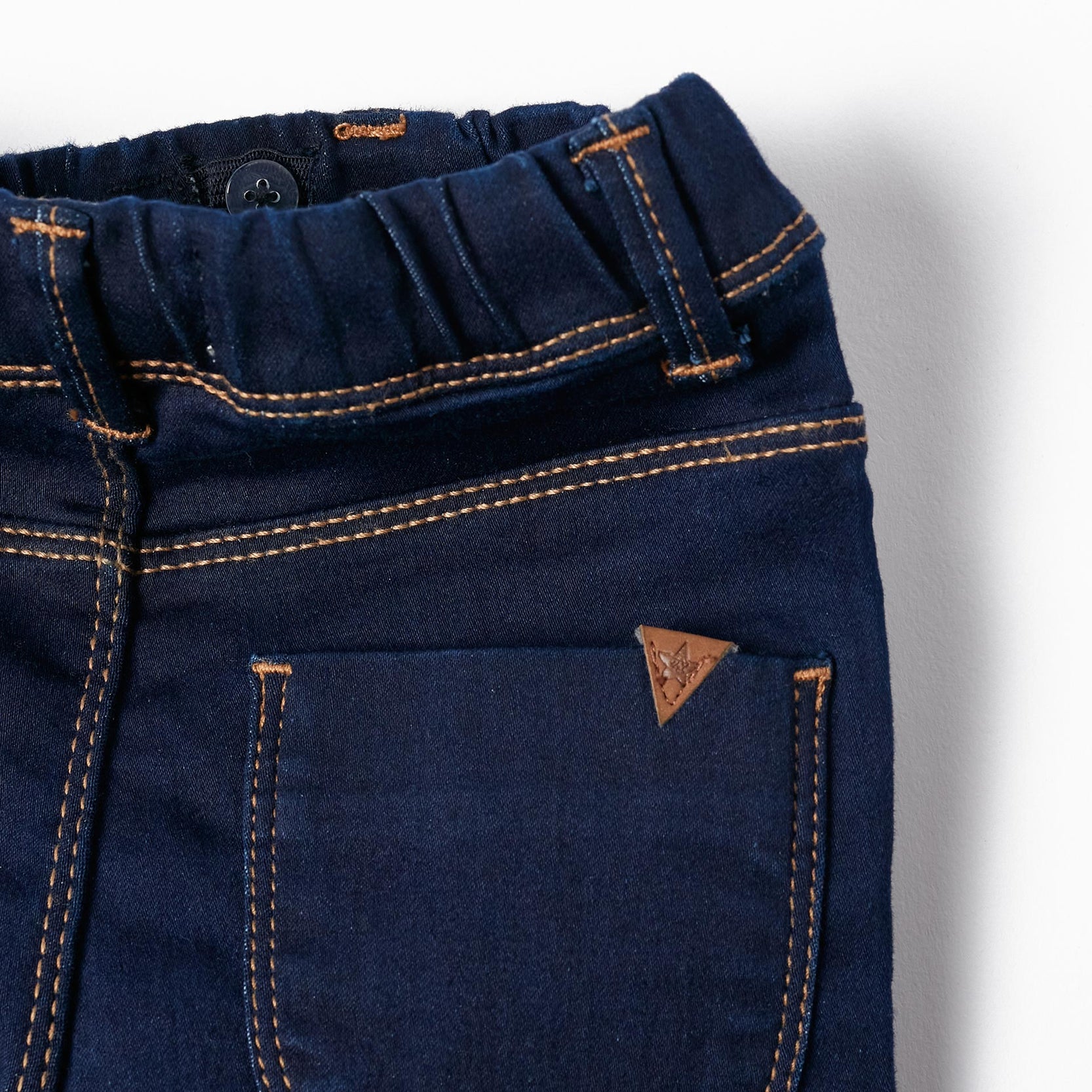 Cotton Jeggings for Girls, Dark Blue